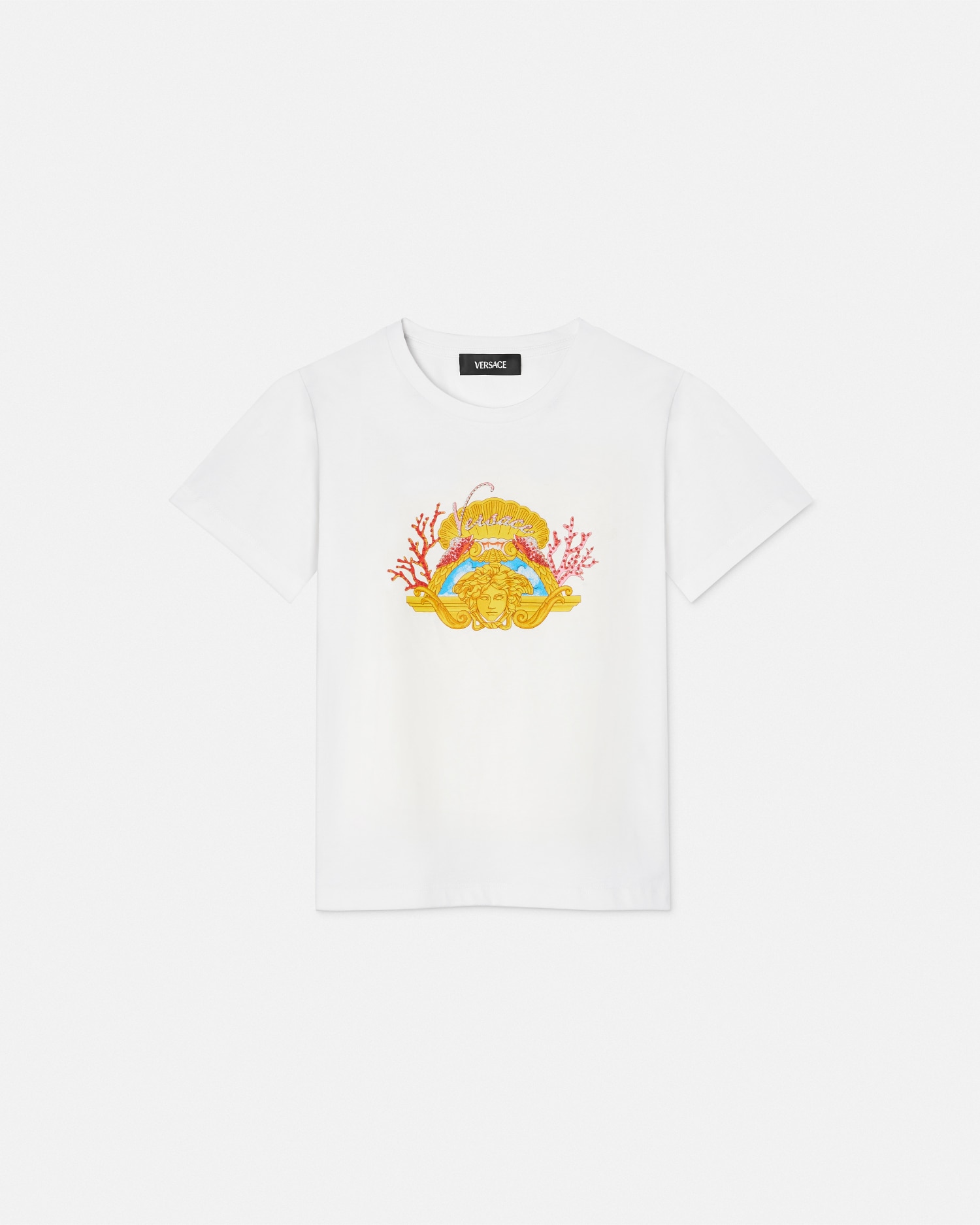 Versace Studded Medusa Coral Kids T-shirt