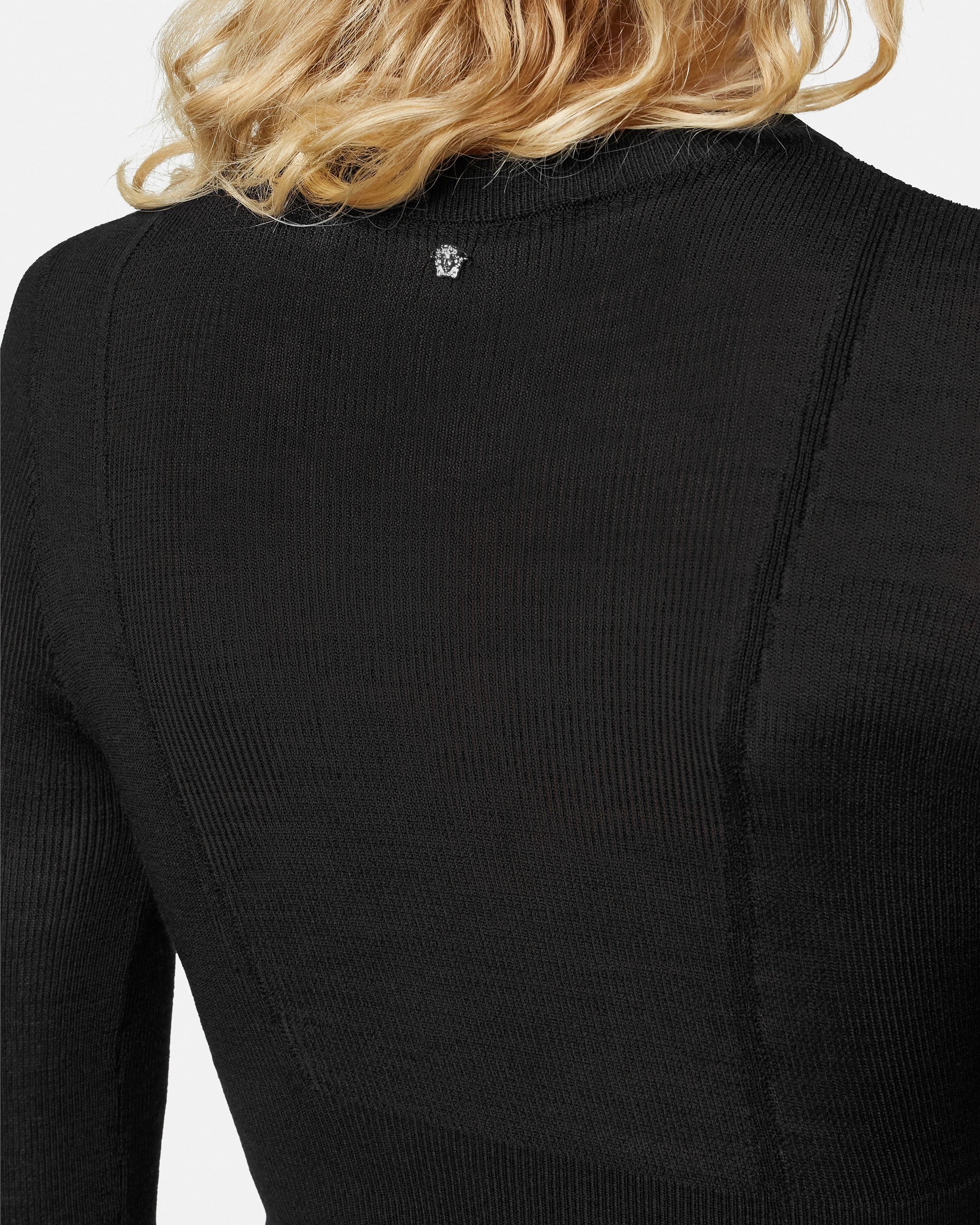 Merino Wool Fitted Knit Mini Dress