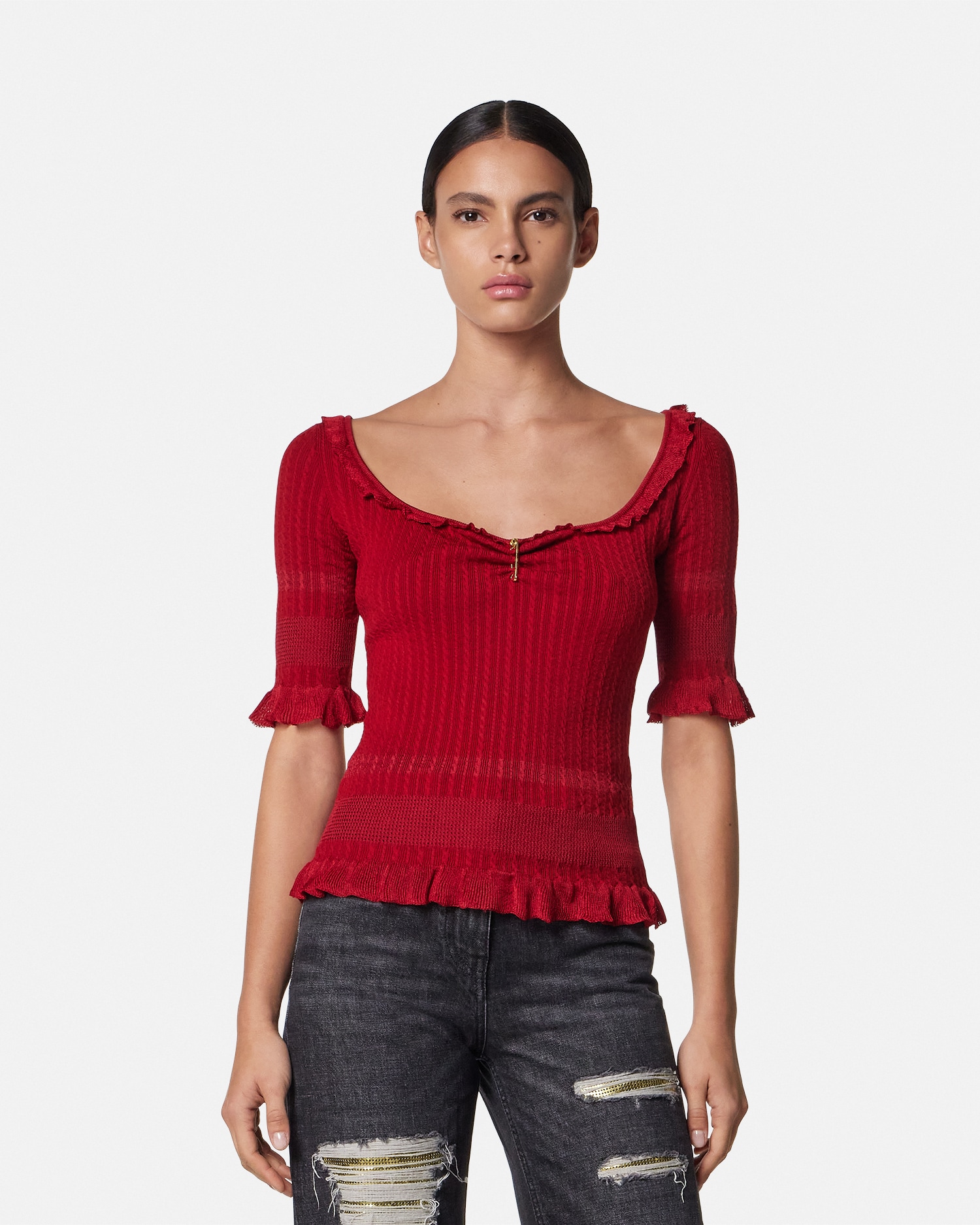 Safety Pin Knit Top