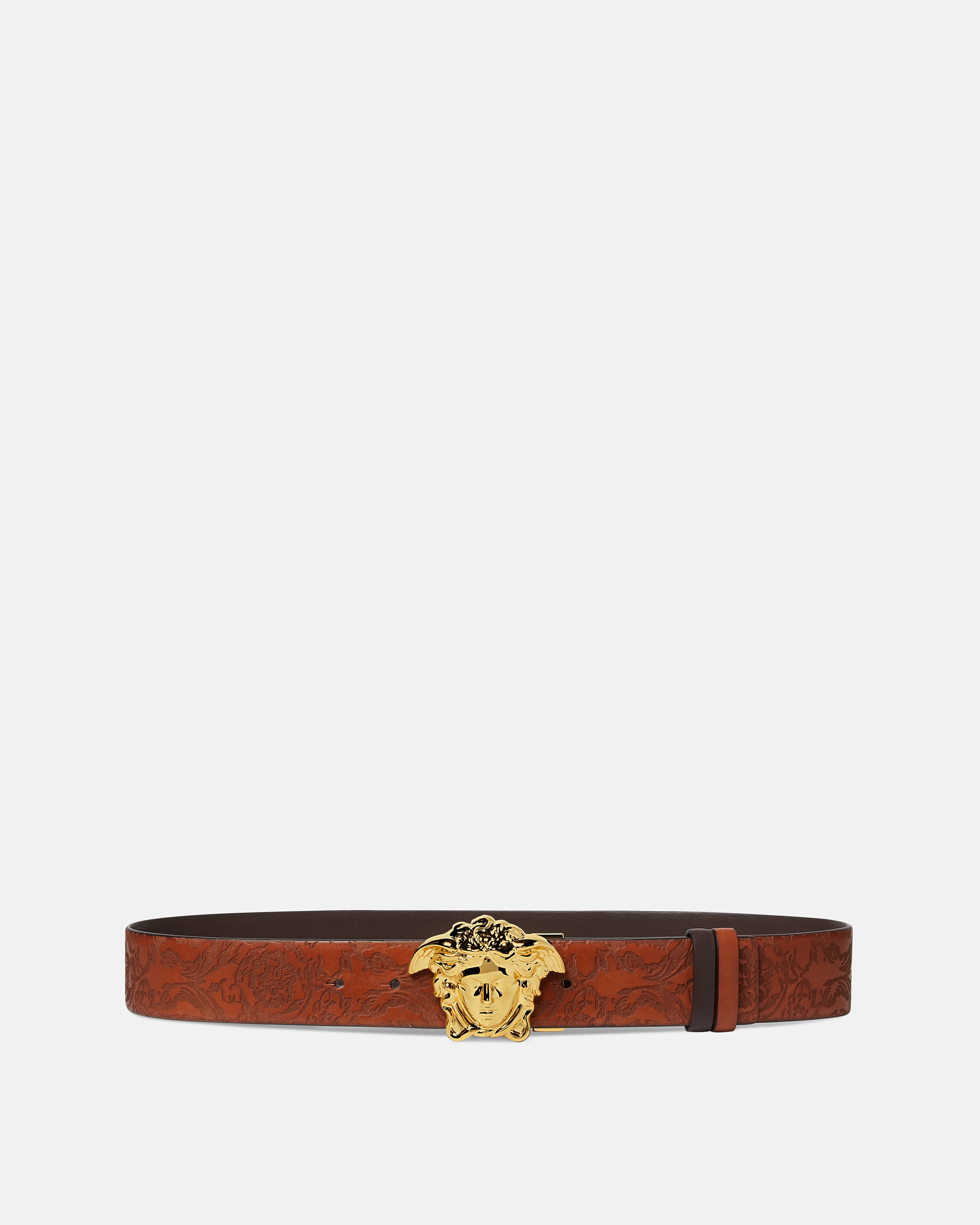 La Medusa Leather Reversible Belt 1.6"