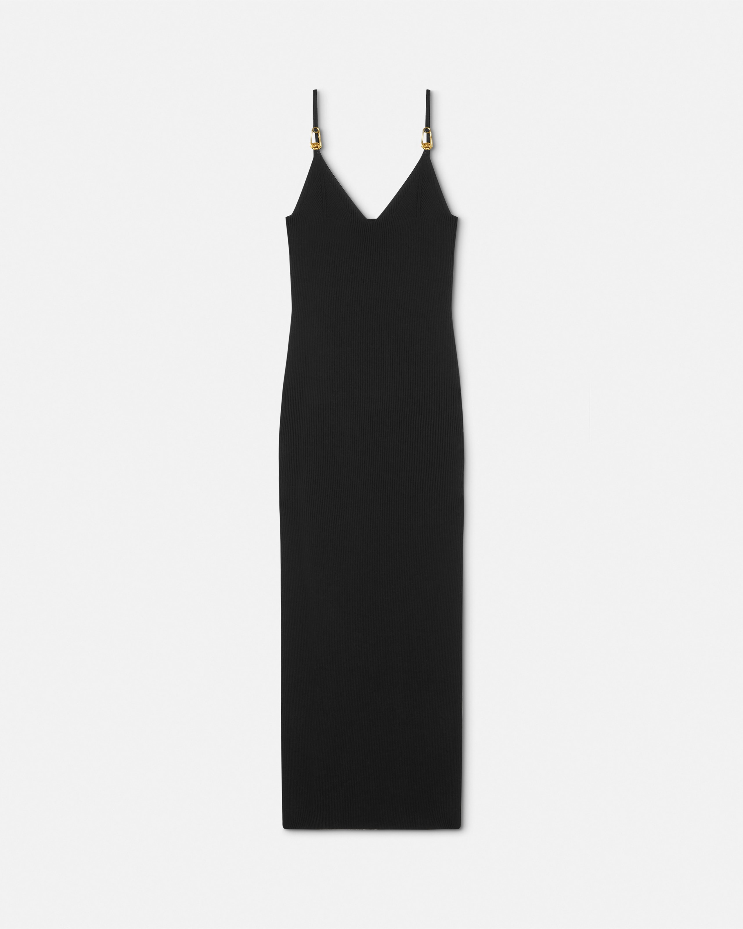Safety Pin Knit Slip Midi Dress