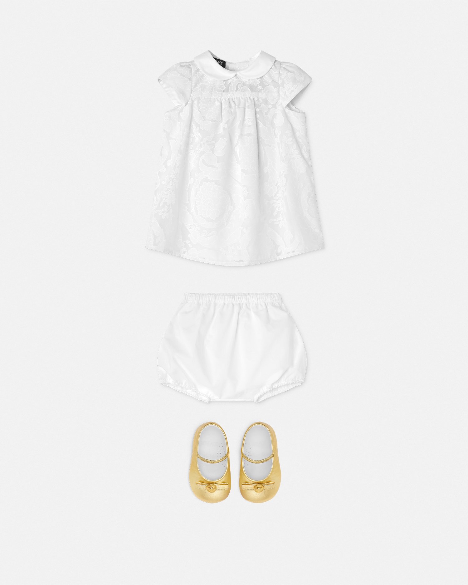 Versace Ensemble Robe Barocco Baby En Dévoré