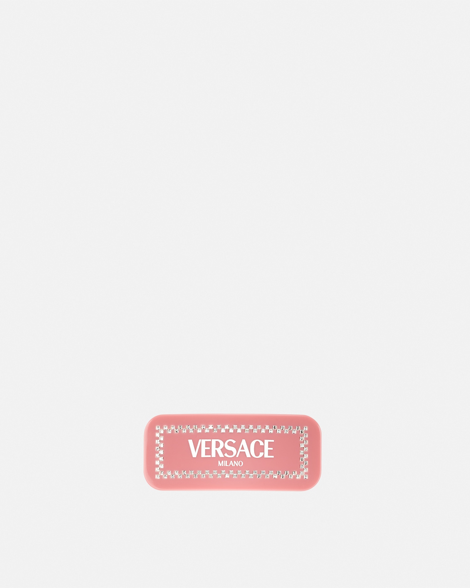Versace Barrette Gauche  Milano Avec Cristaux In Noir+blanc