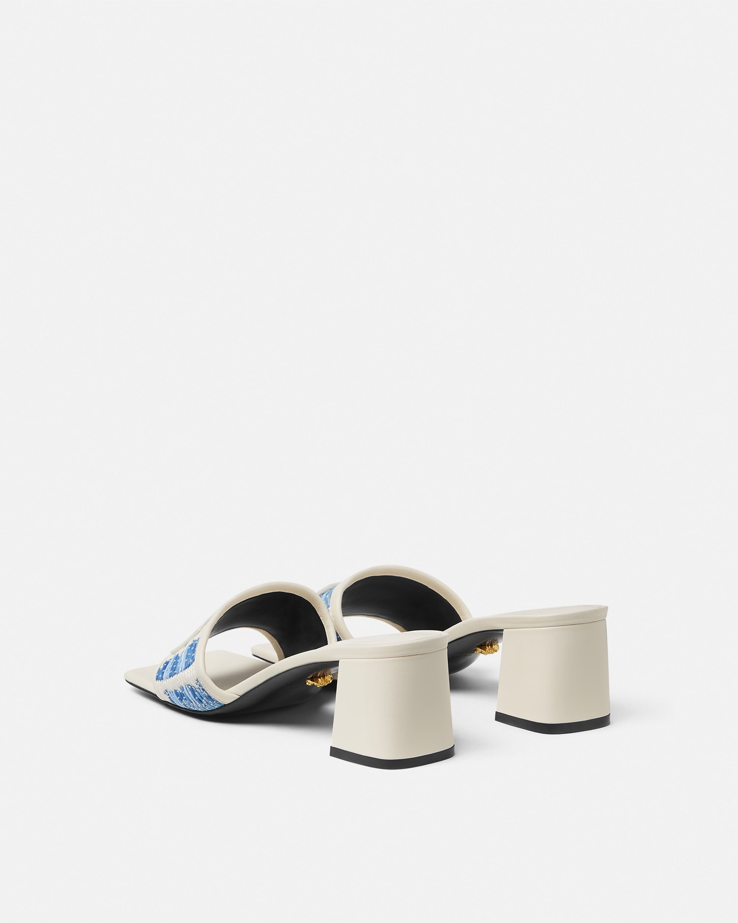 Theia Barocco Raffia Mules 55 mm