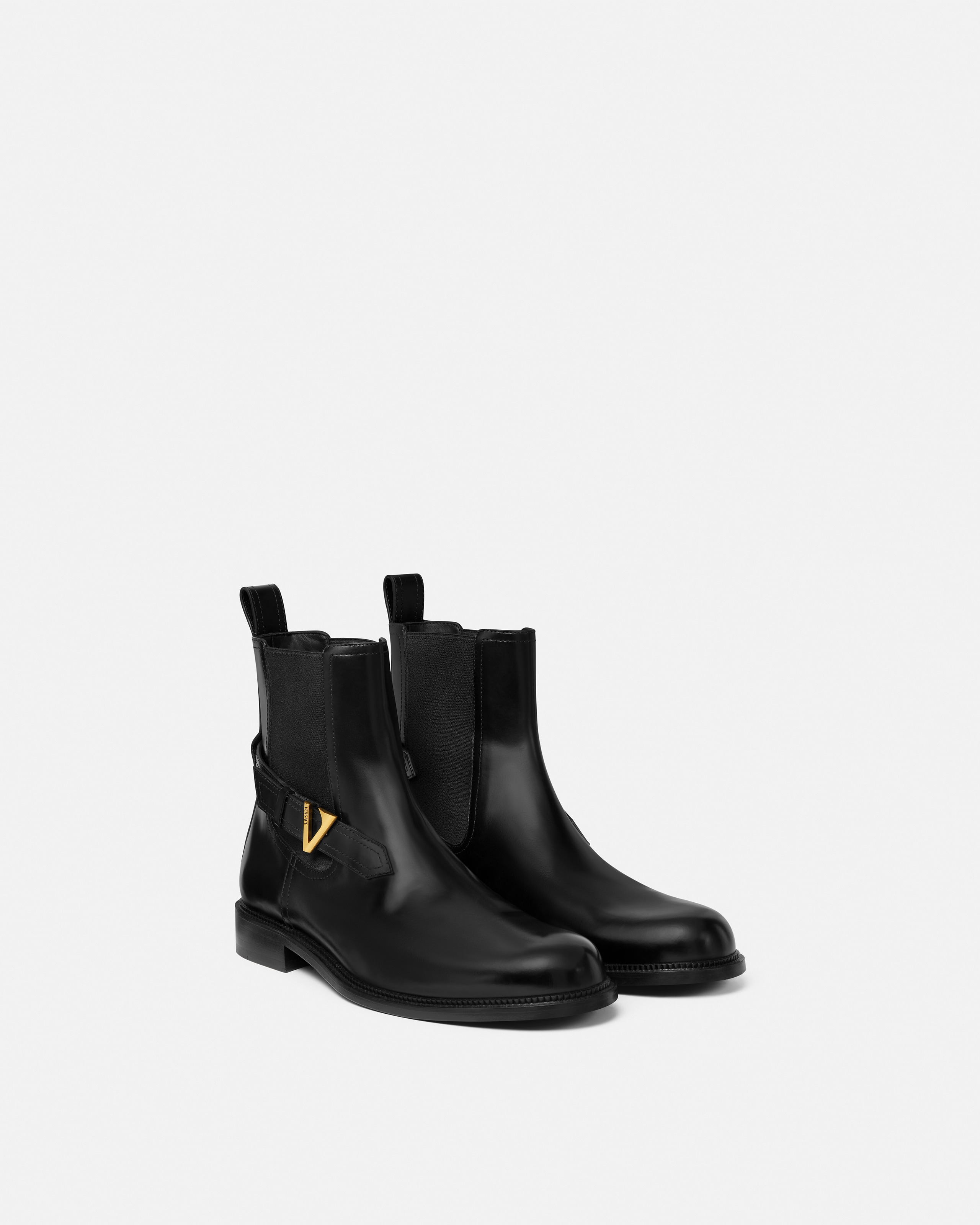 V Leather Chelsea Boots