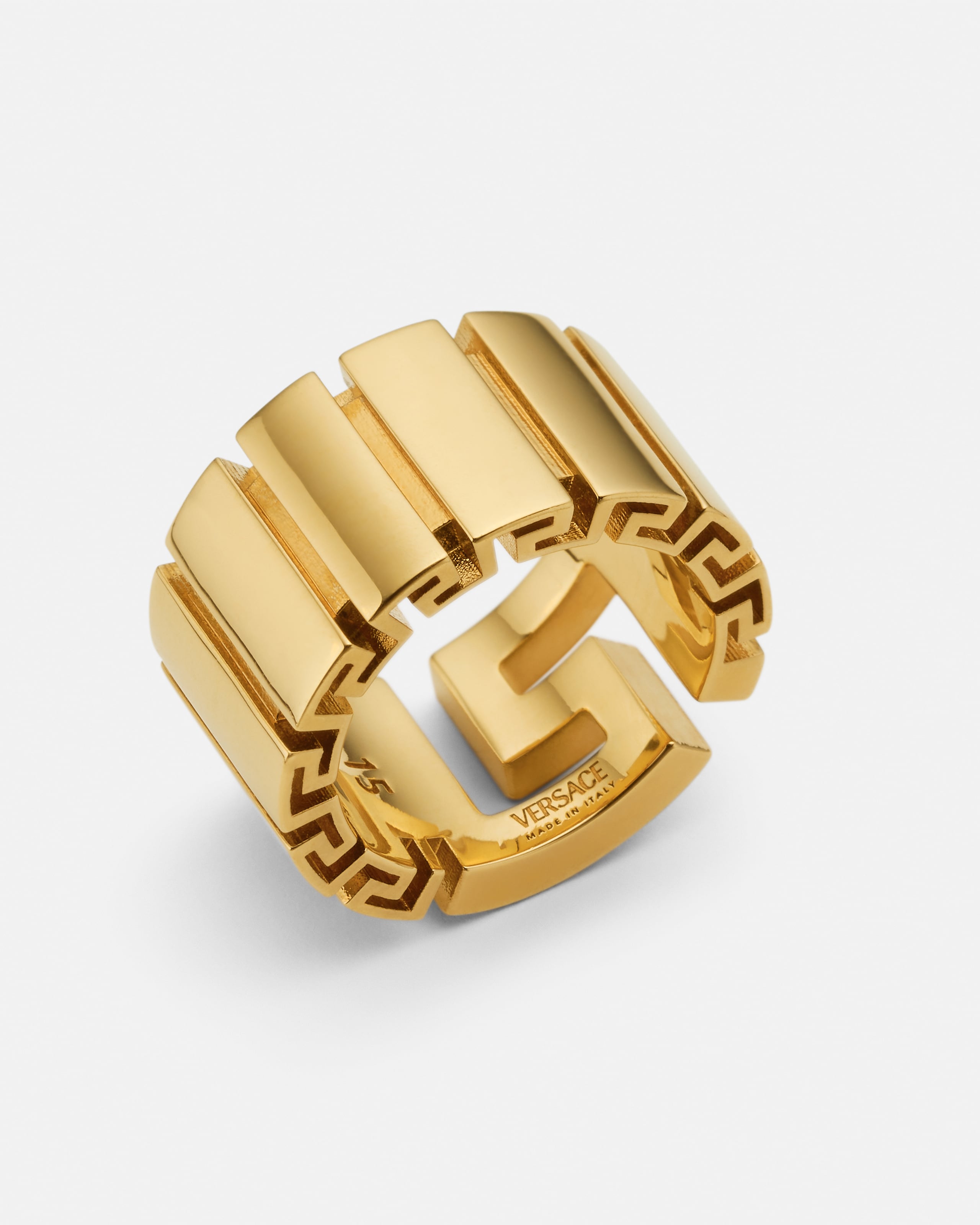 Versace Greca Ring In Gold