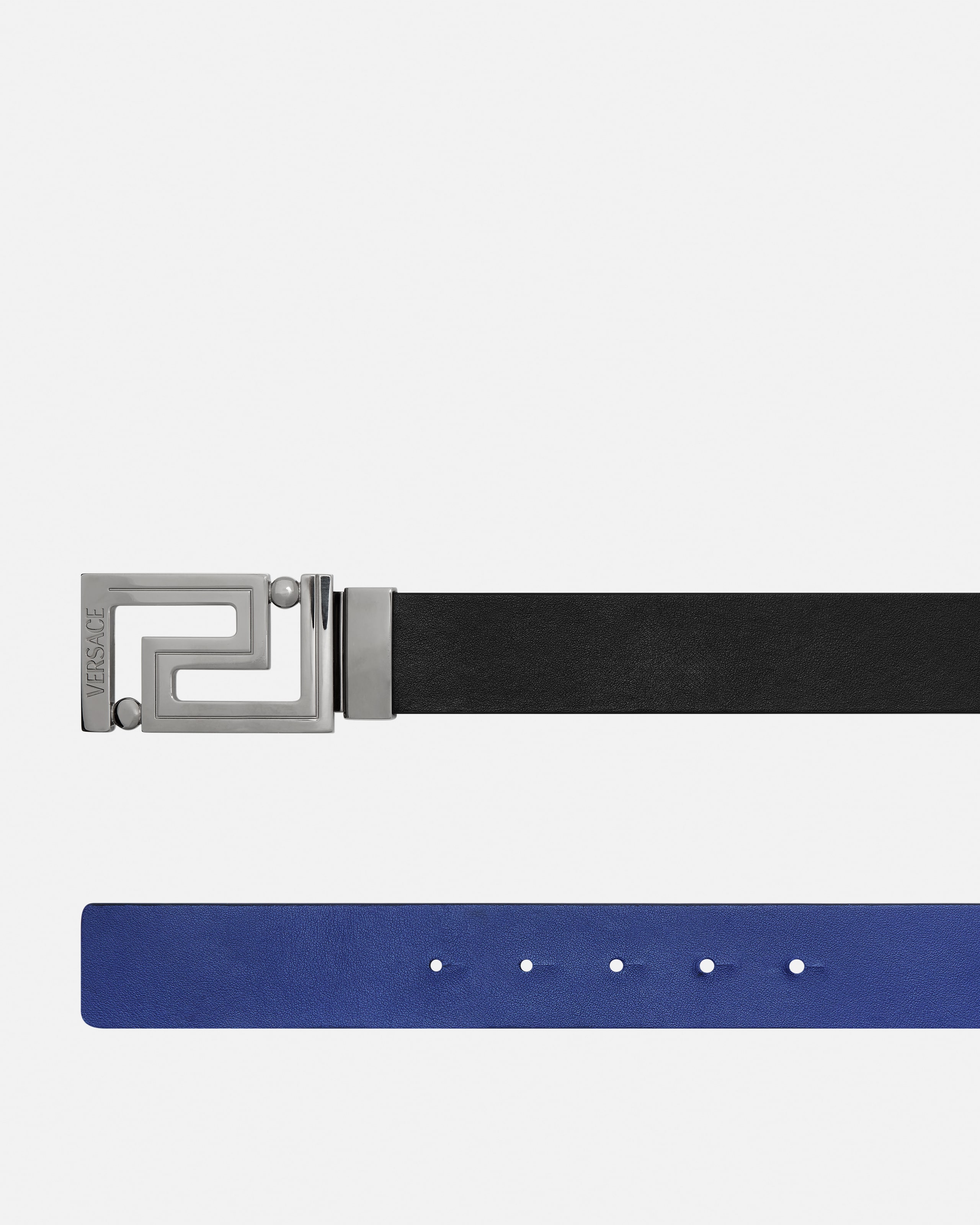 Greca Leather Reversible Belt 3.5 cm