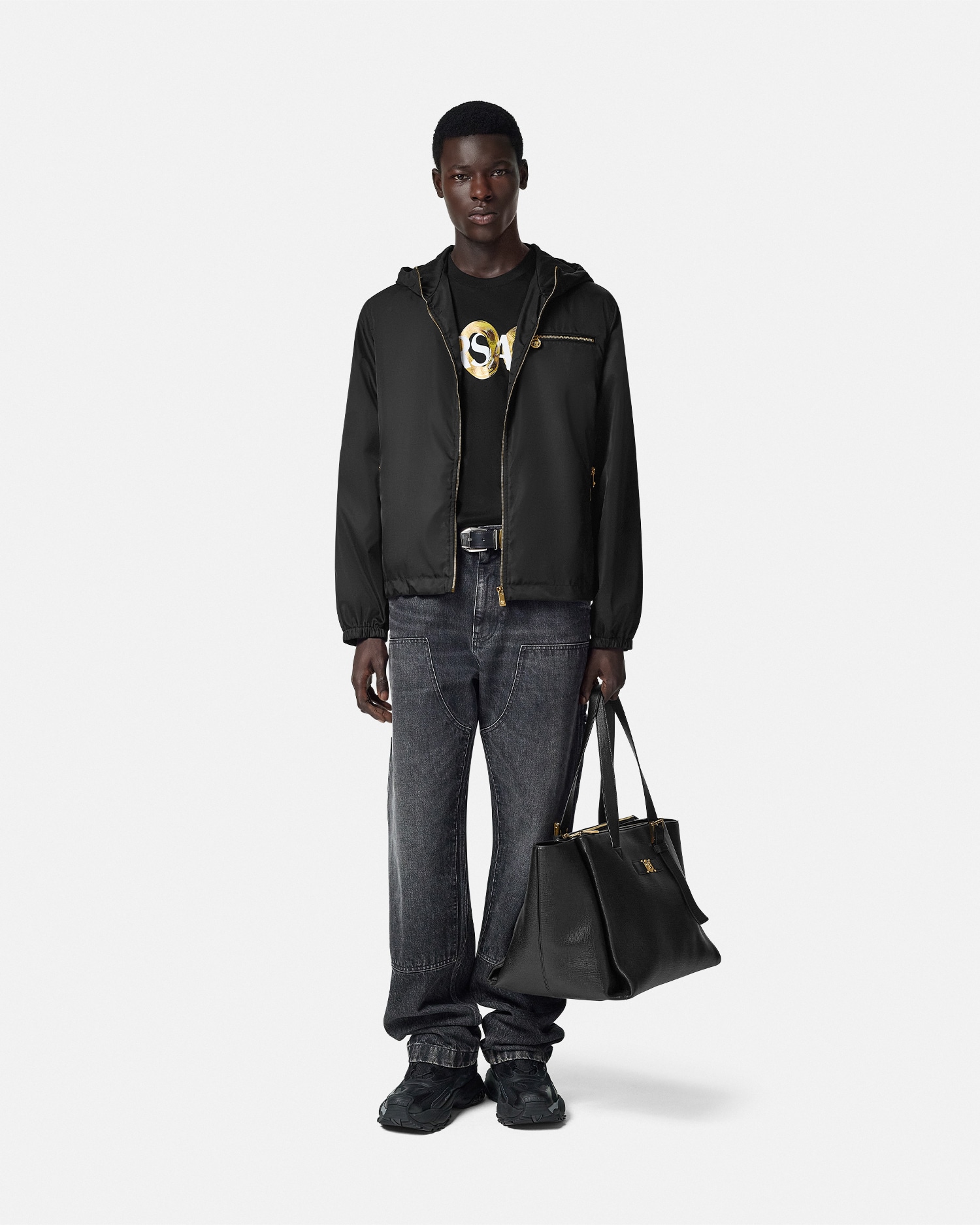 Nylon Windbreaker Jacket