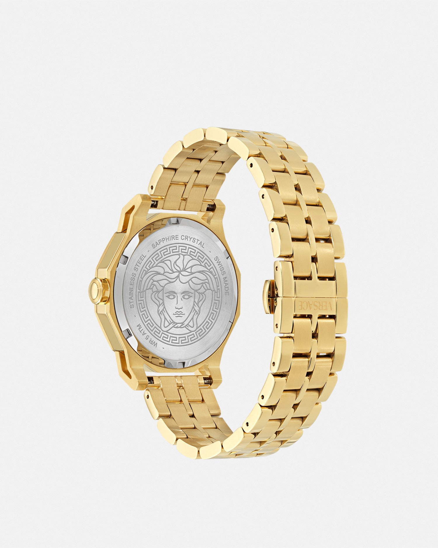 Versace Medusa Deco Watch In Gold