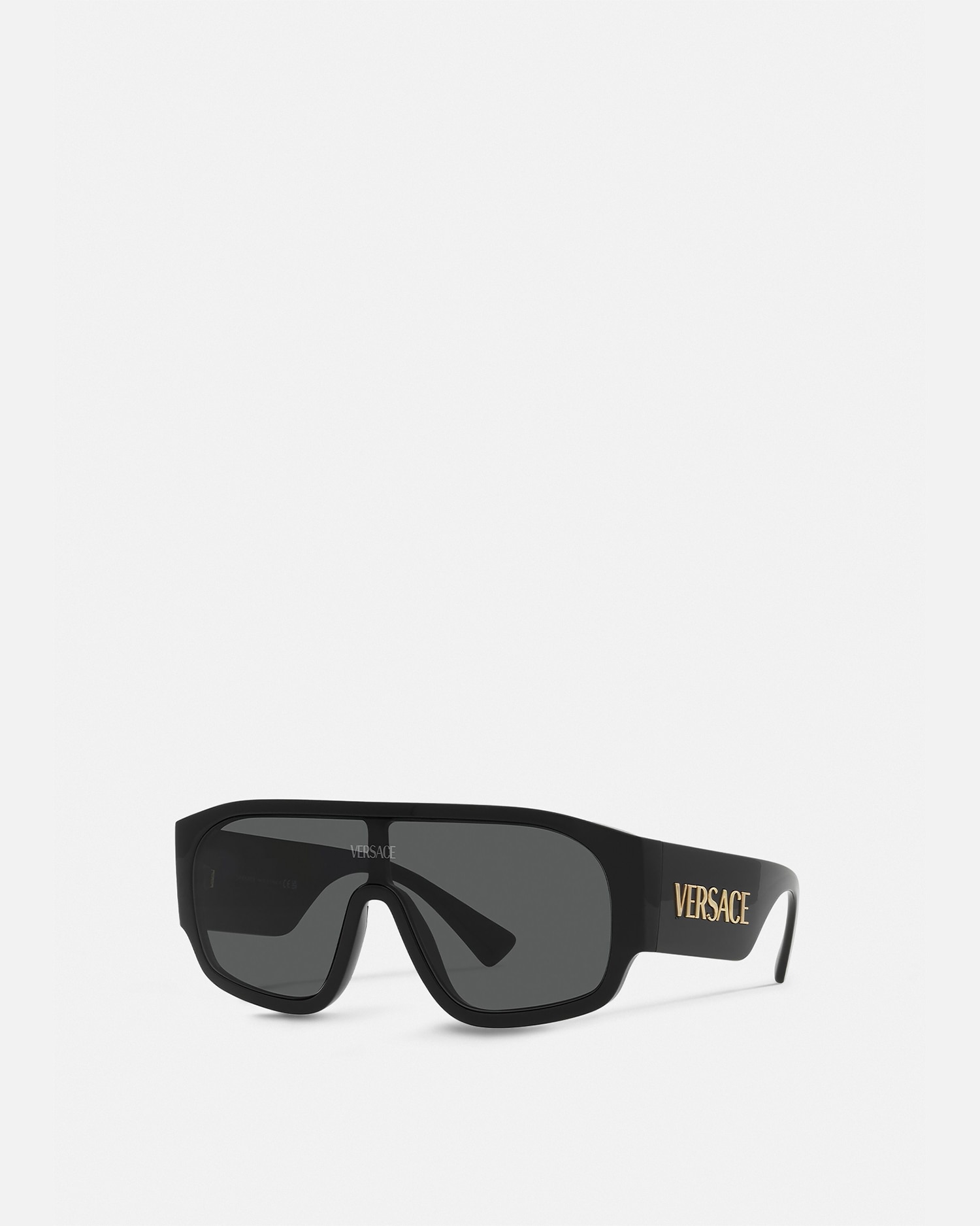 Versace Logo Aviator Sunglasses In Onul