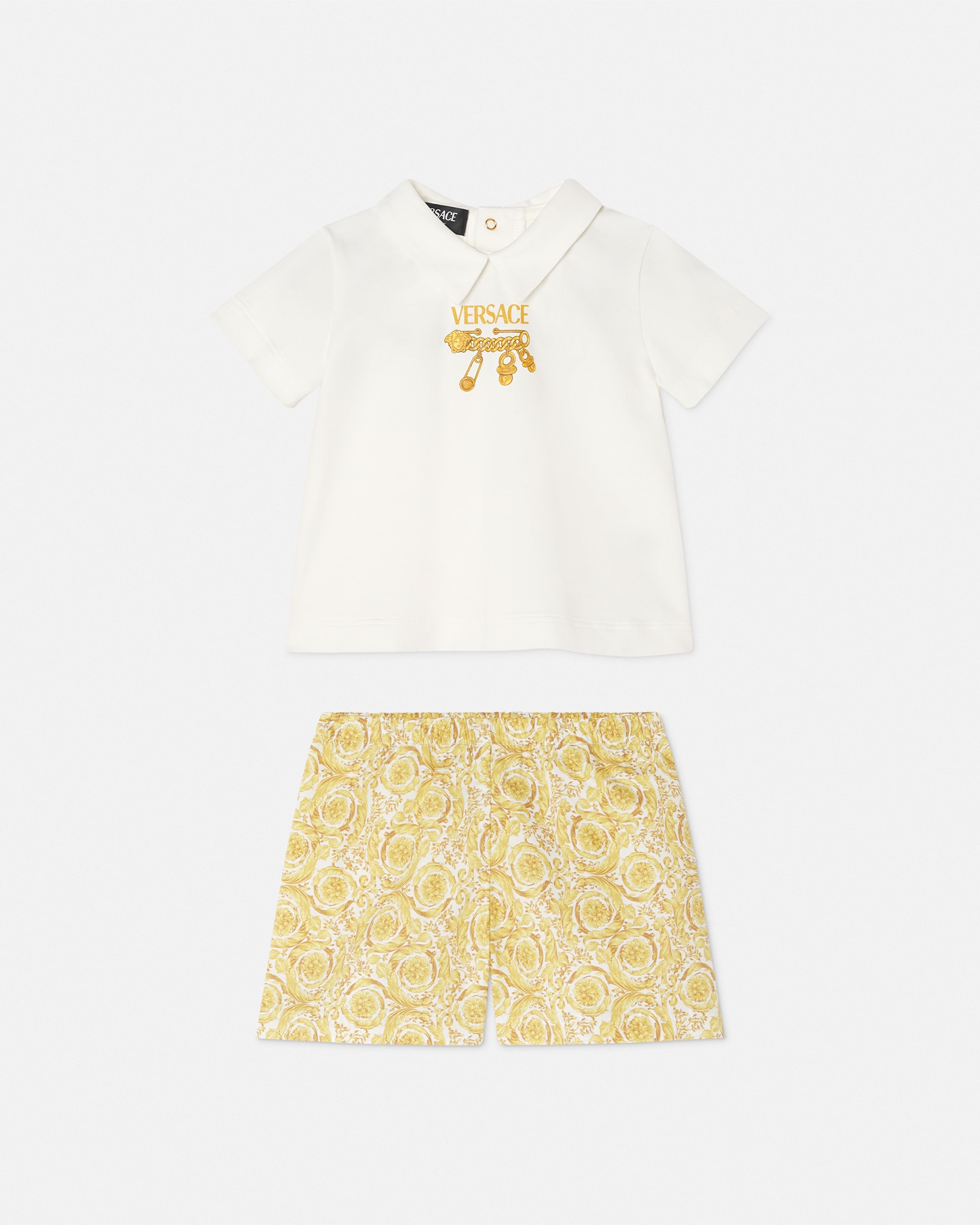 Versace Ensemble T-shirt Safety Pin Baby