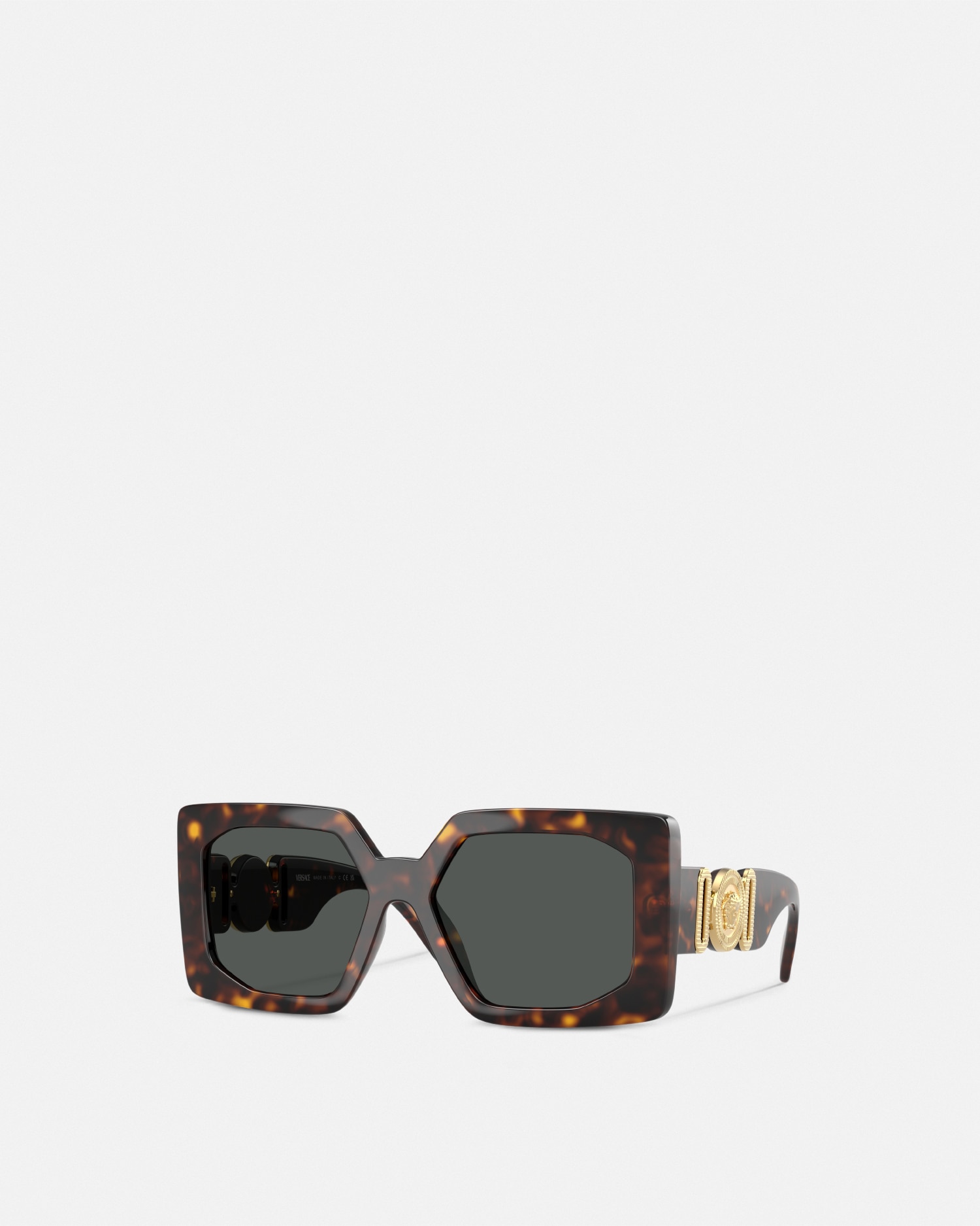 Versace Medusa Biggie Maxi Sunglasses In Havana