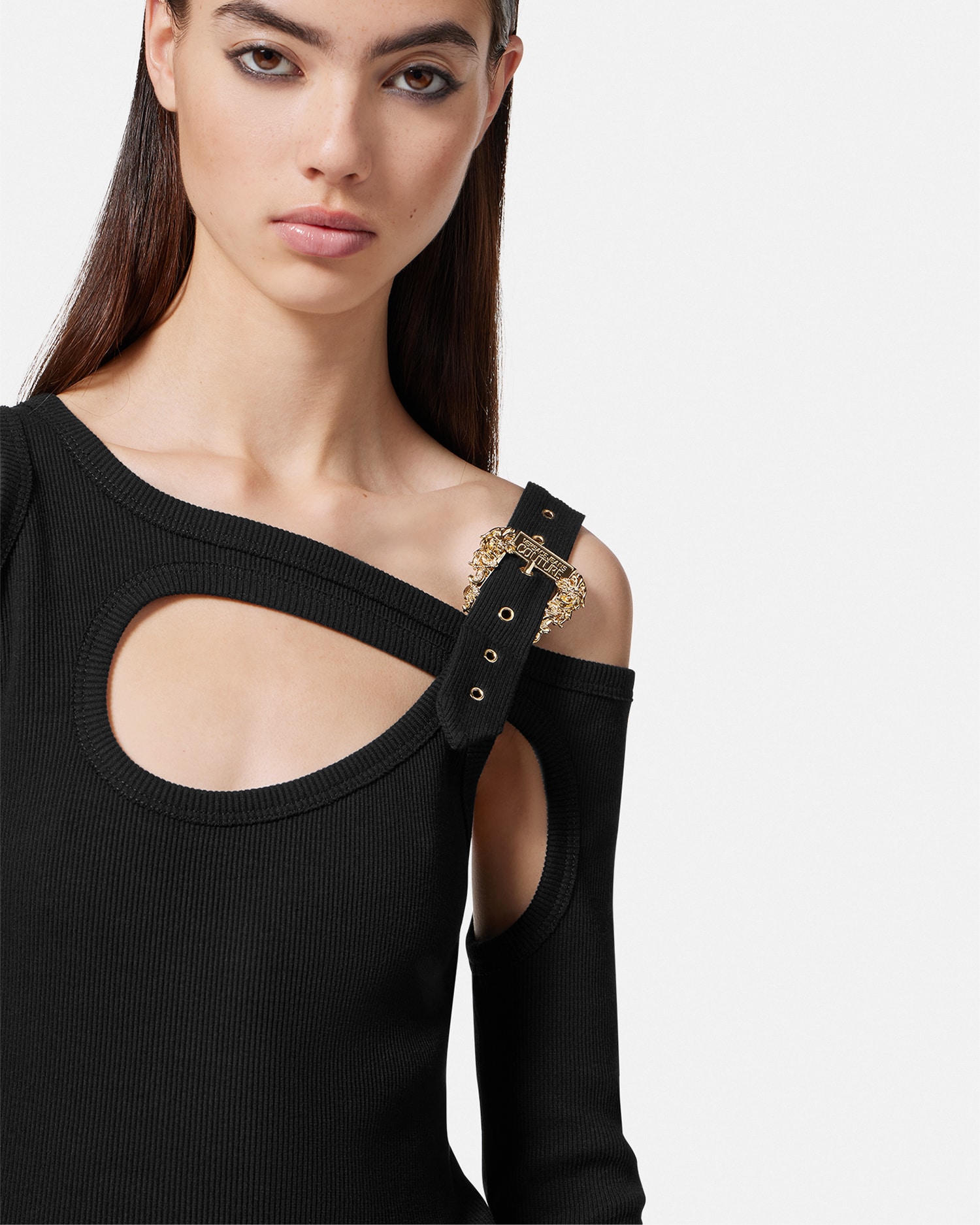 versace 最高級ブラッククチュール　タンクトップ versace 最高級ブラッククチュール タンクトップ Versace ロゴ