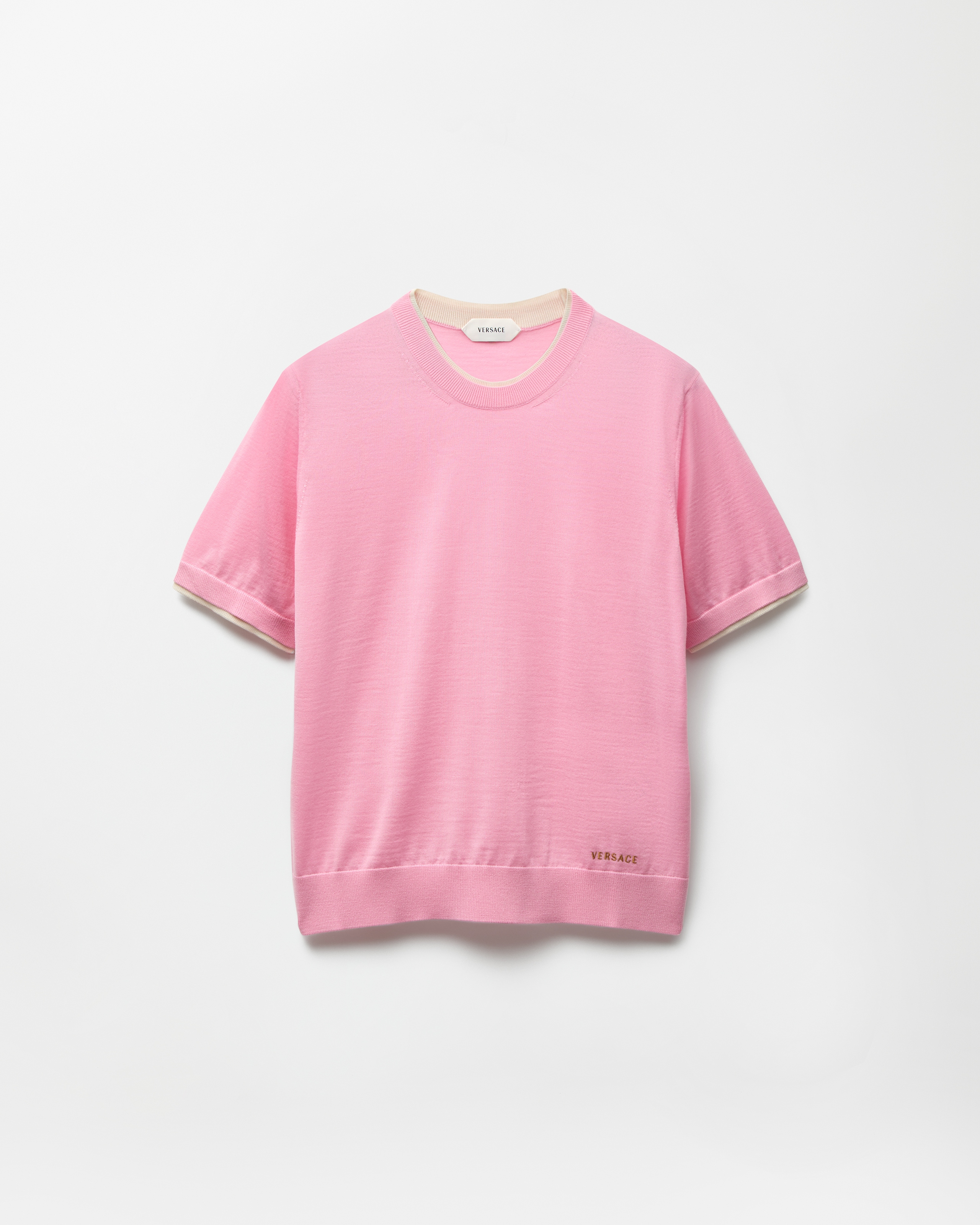 Wool Knit T-Shirt by Versace