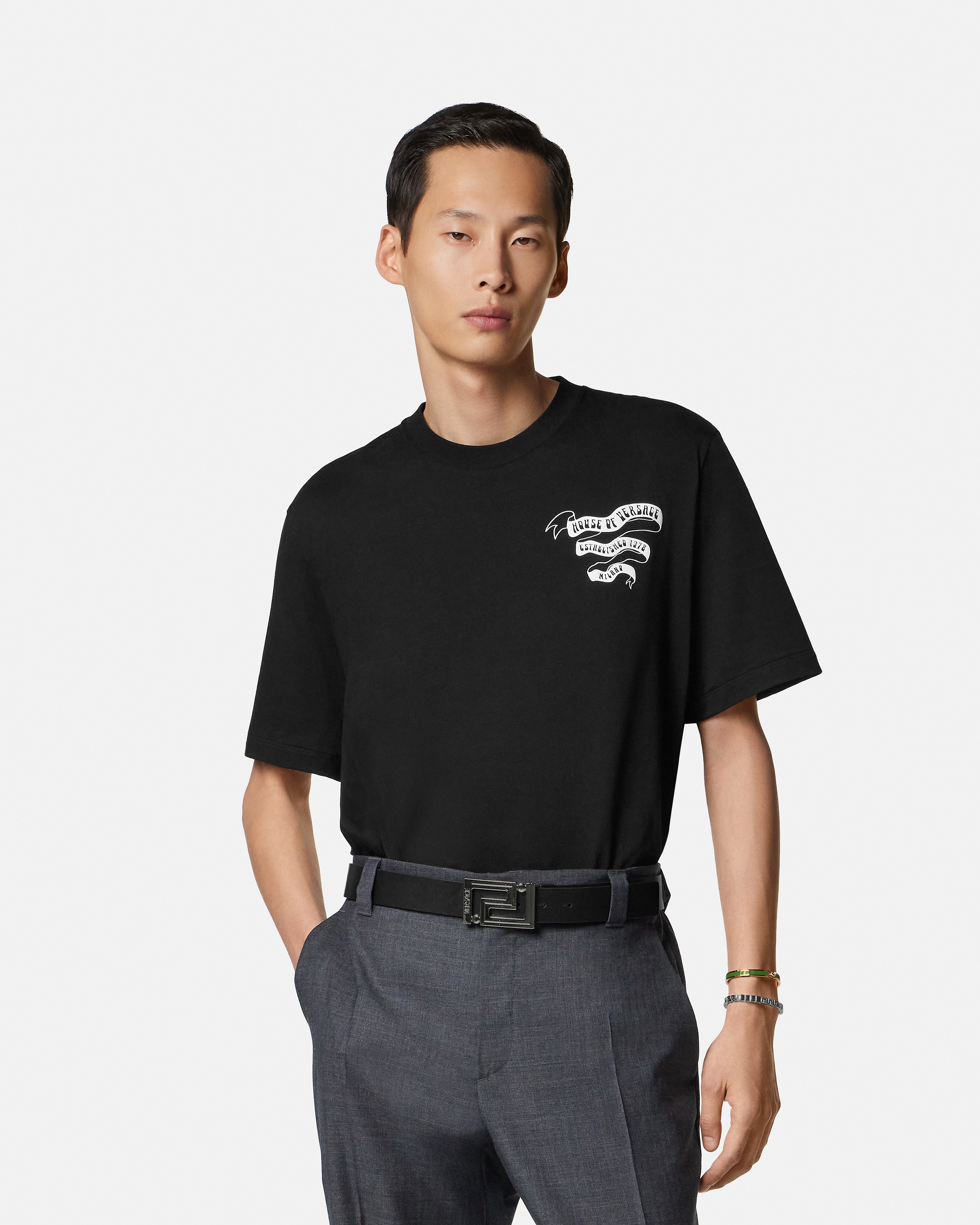 Printed Cotton-Jersey Regular T-Shirt