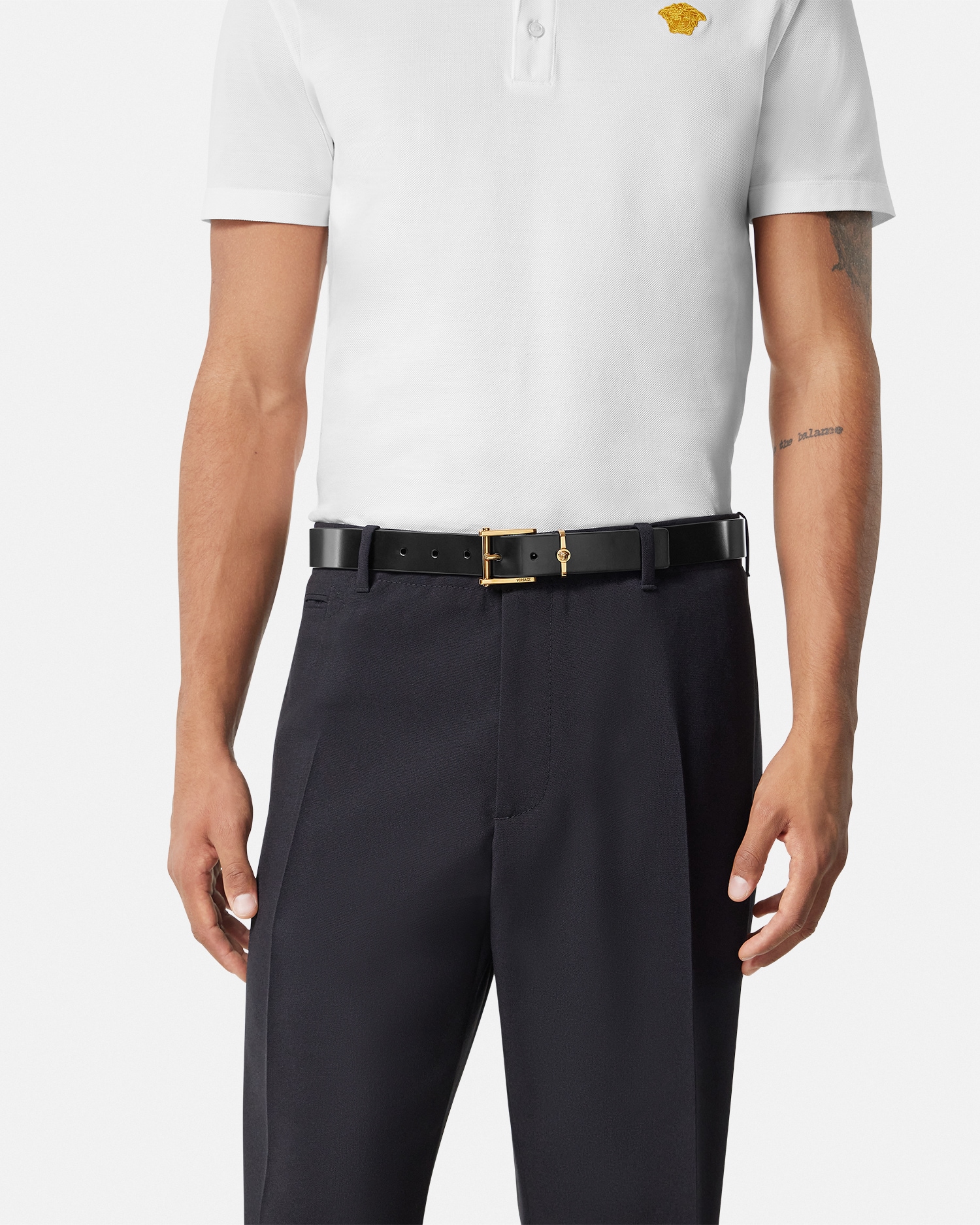 Column Leather Belt 1.2"