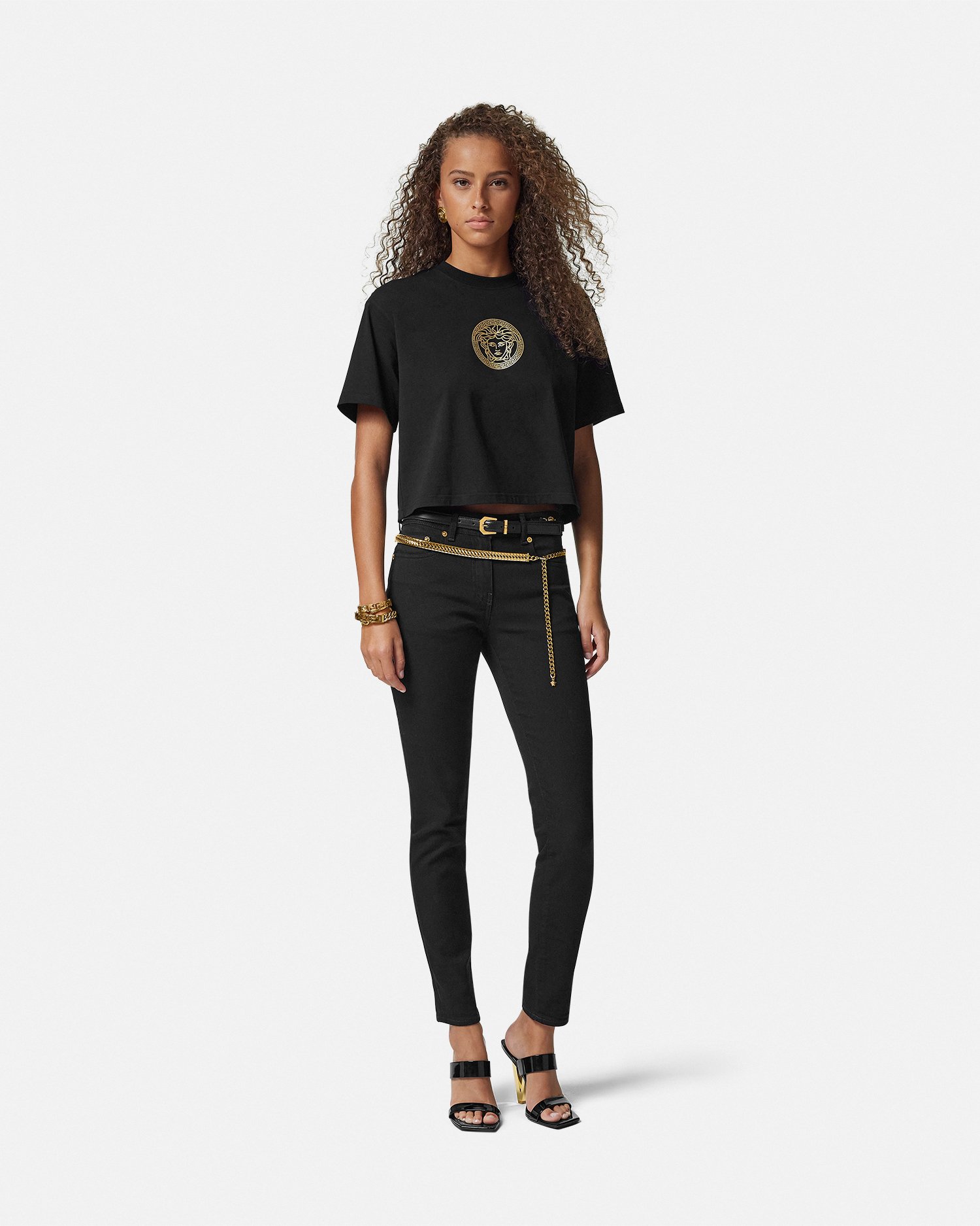 Versace Jean Coupe Classique Medusa '95 In Noir