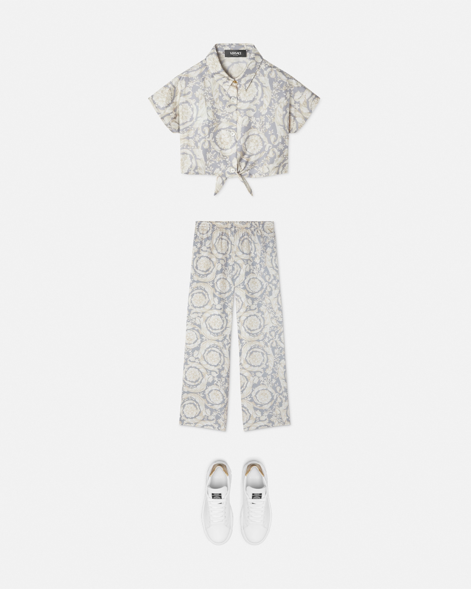 Barocco Kids Silk Pants