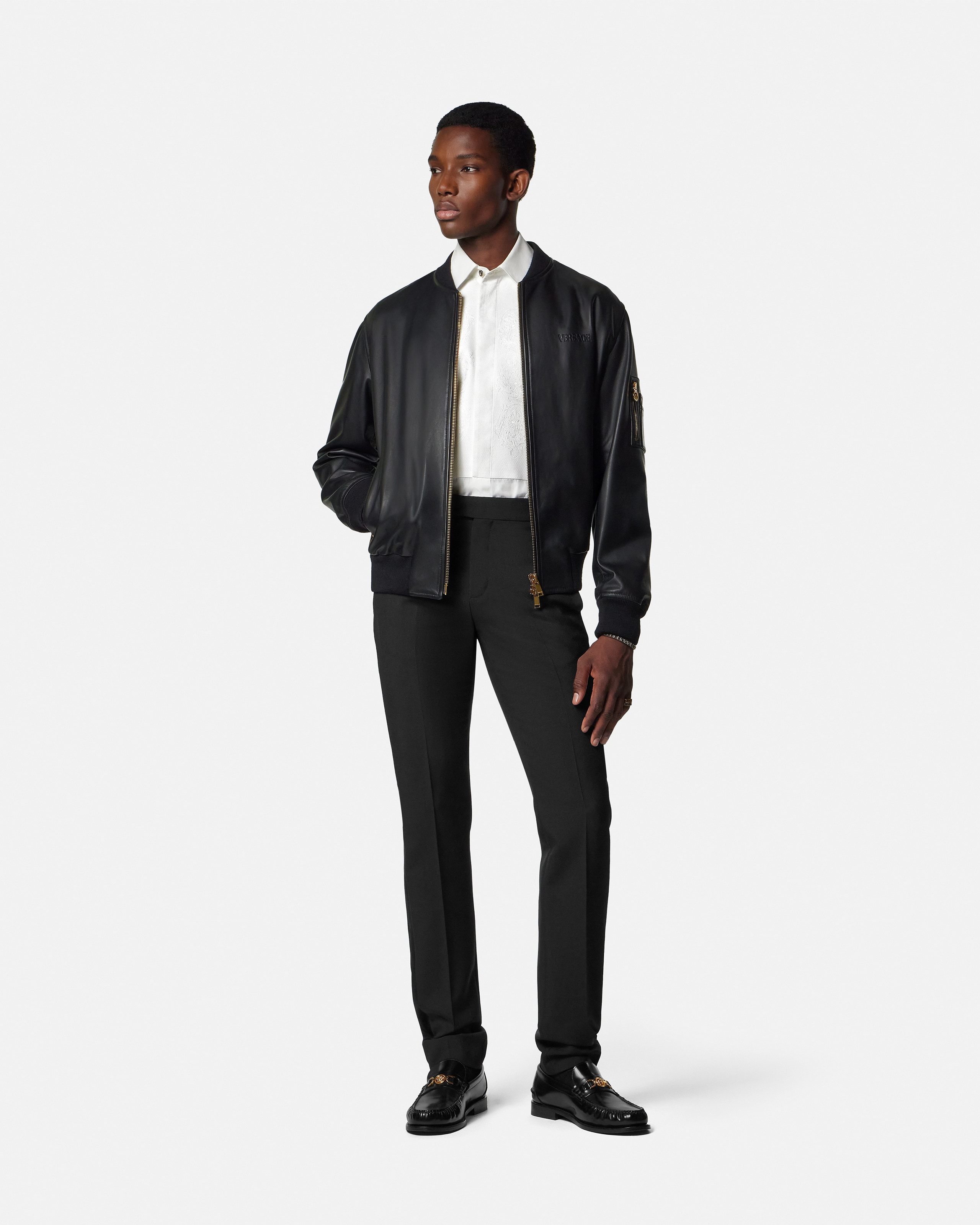 Mohair-Blend Formal Pants