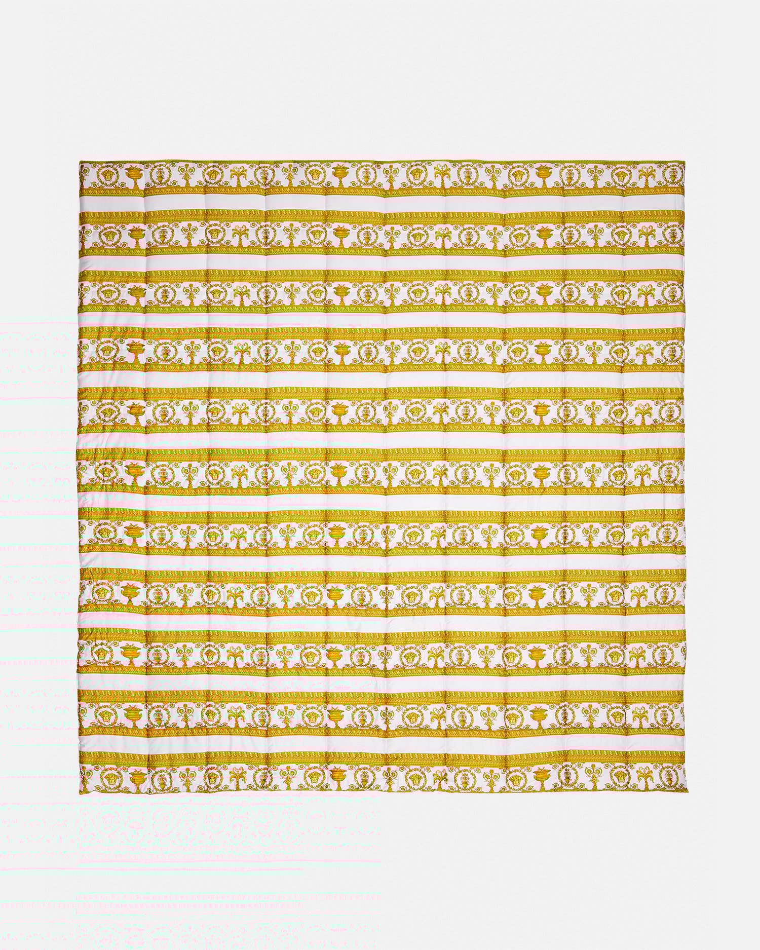 百々ページ I ♡ Baroque Double-Face Comforter Print | VERSACE US