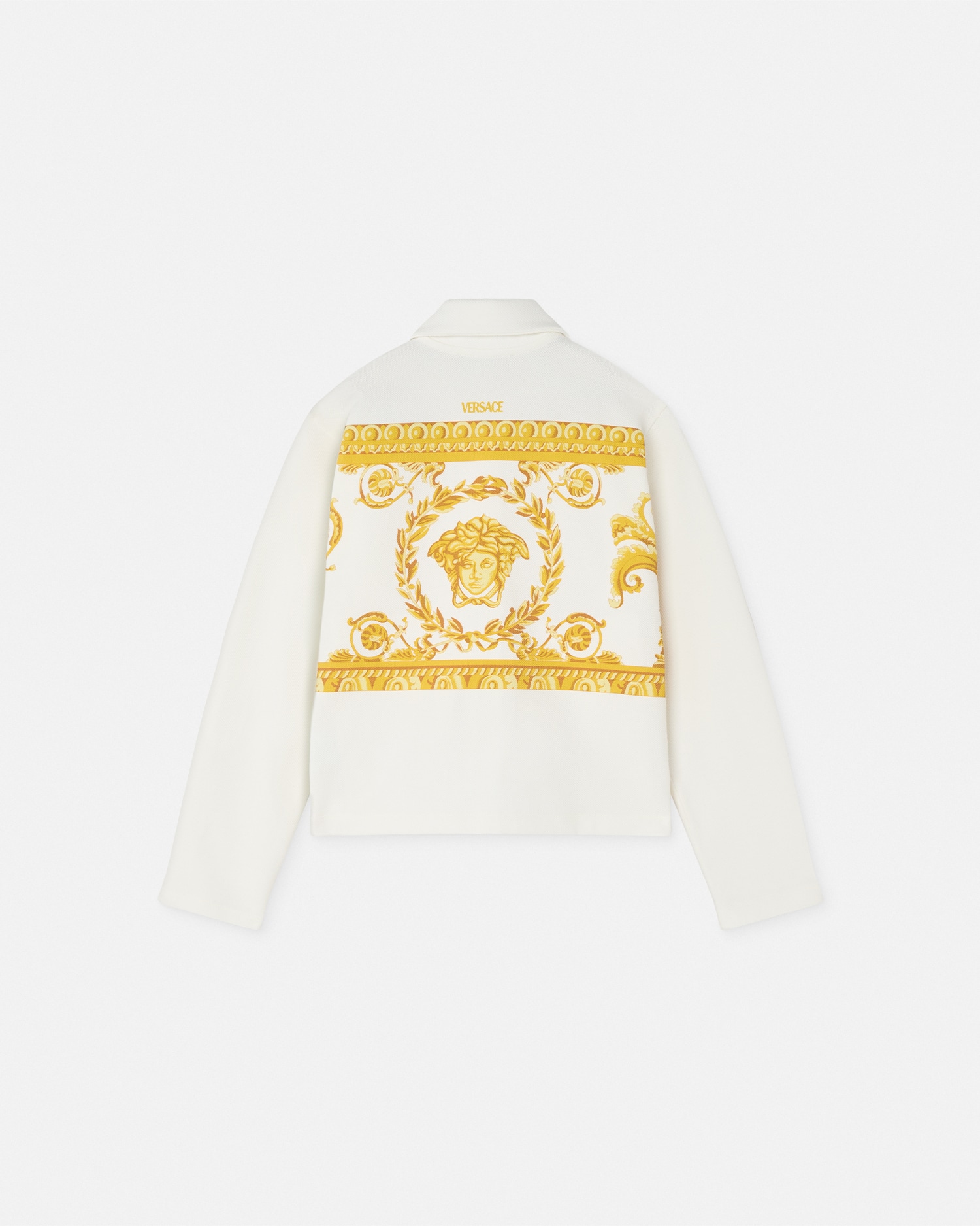 Medusa Garland Kids Zip Polo Shirt