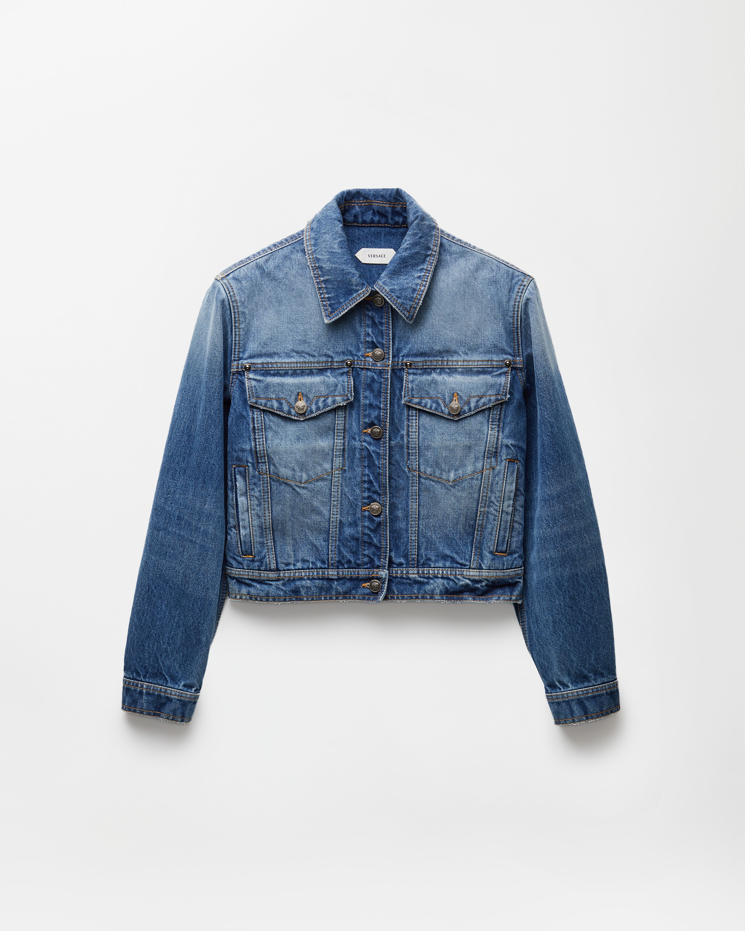 Versace Blouson En Jean In Blue