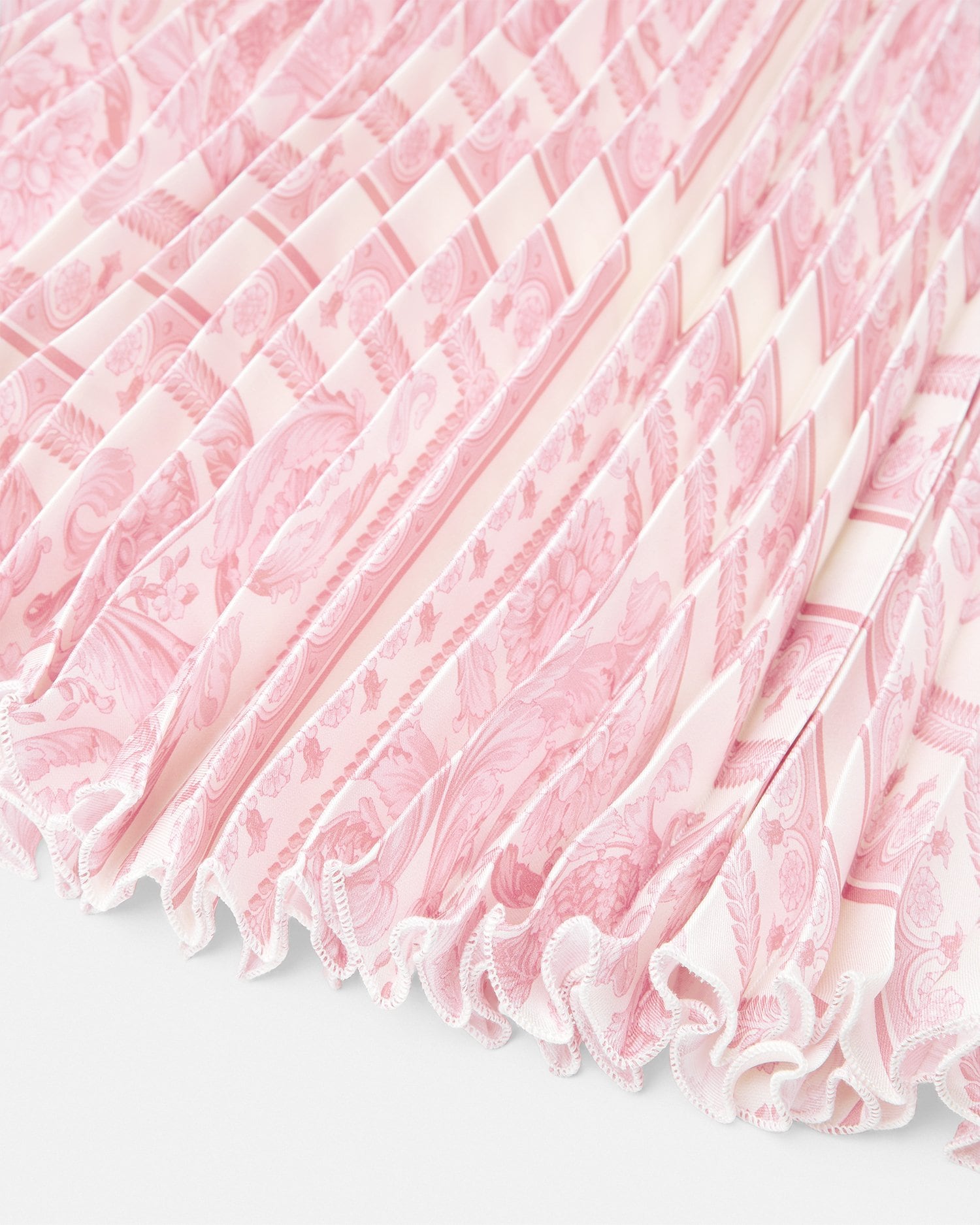 Barocco Foulard Pleated Kids Midi Skirt