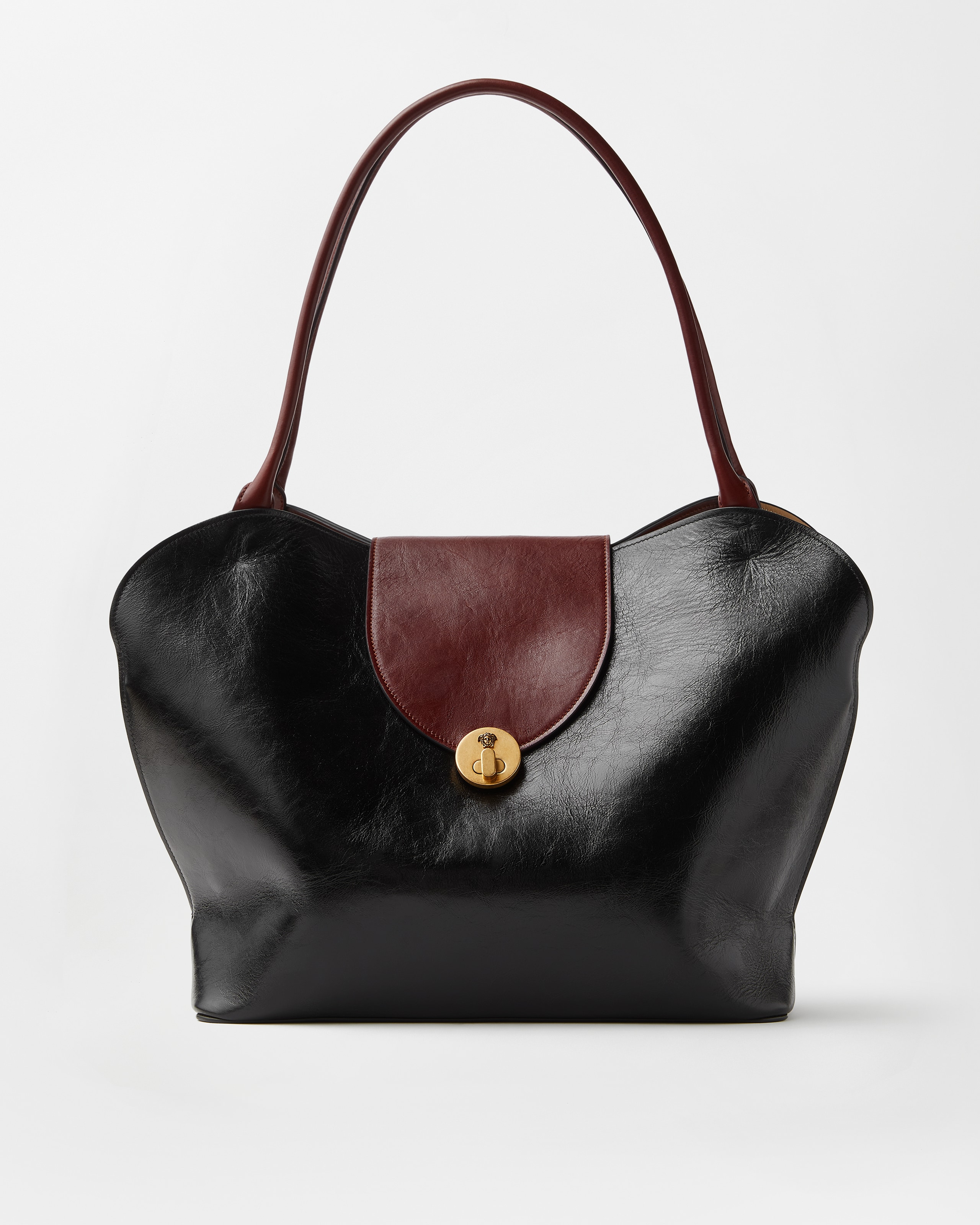 Versace Vivian Large Leather Shoulder Bag In Multi