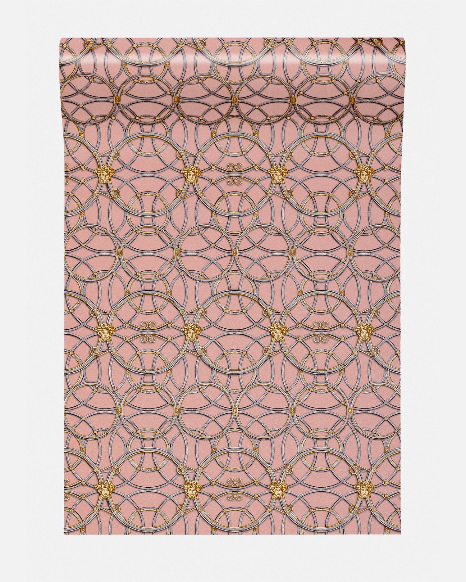 Versace Papier Peint À Imprimé La Scala Del Palazzo In Pink