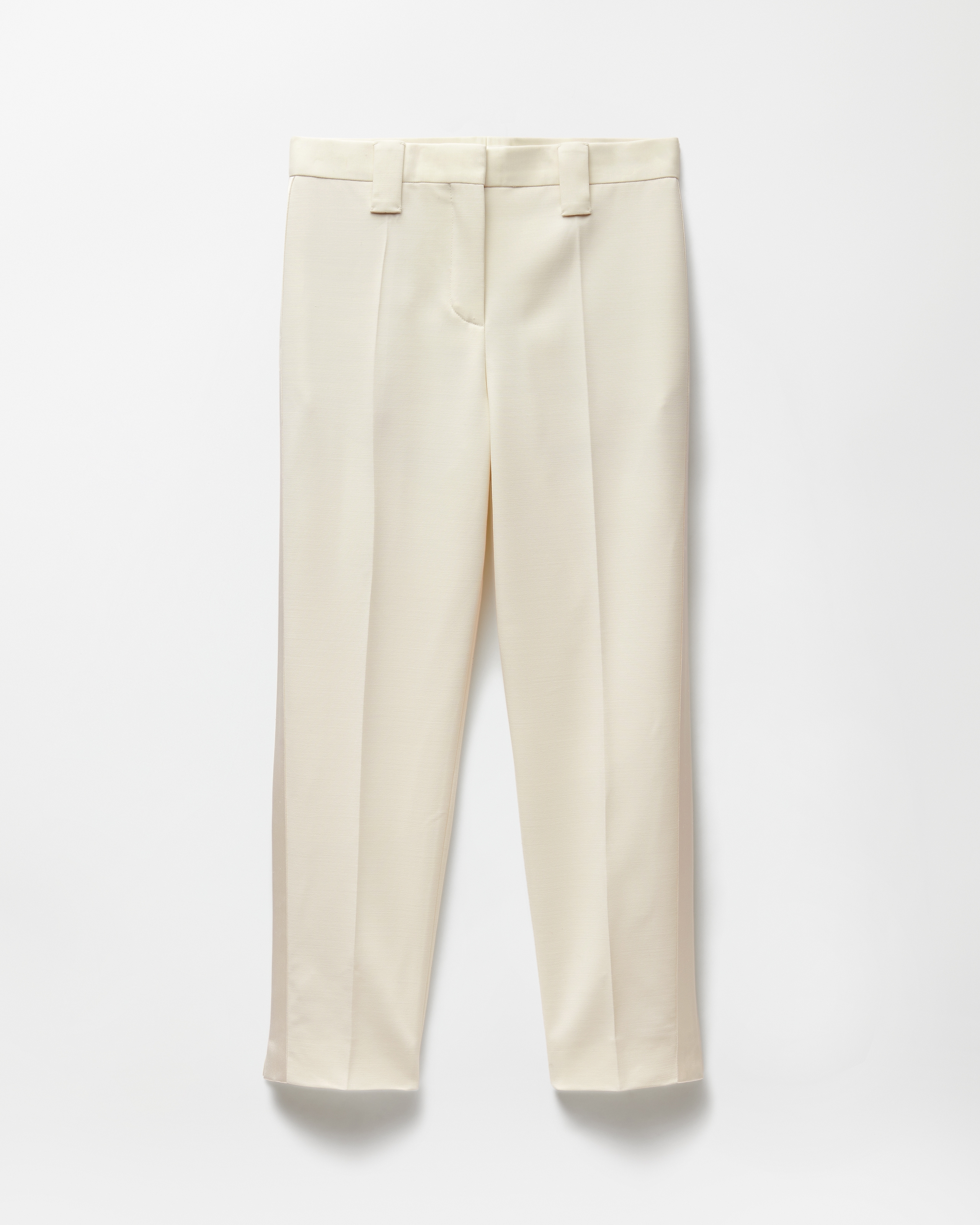 Versace Pantalon En Laine Stretch In Neutral