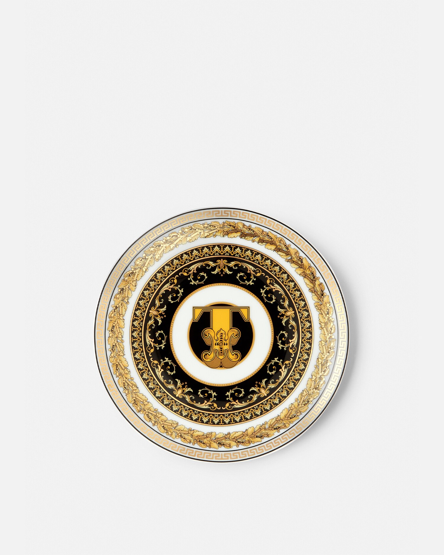 Versace Porcellane E Cristalli Virtus Alphabet T Plate 17 Cm In