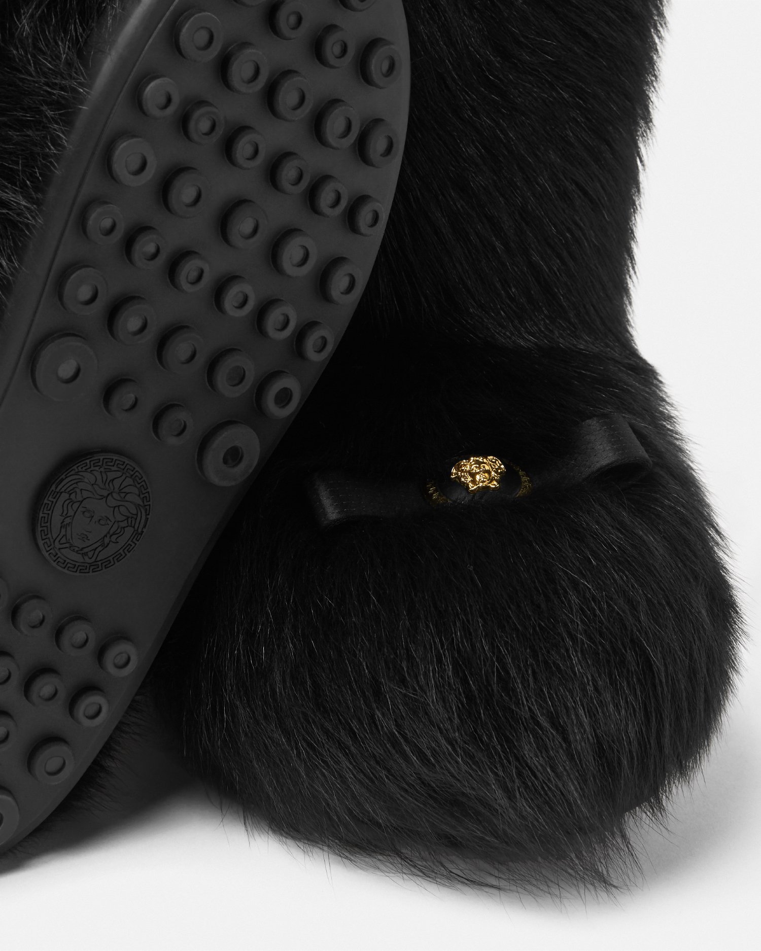 Gianni Ribbon Shearling Boots