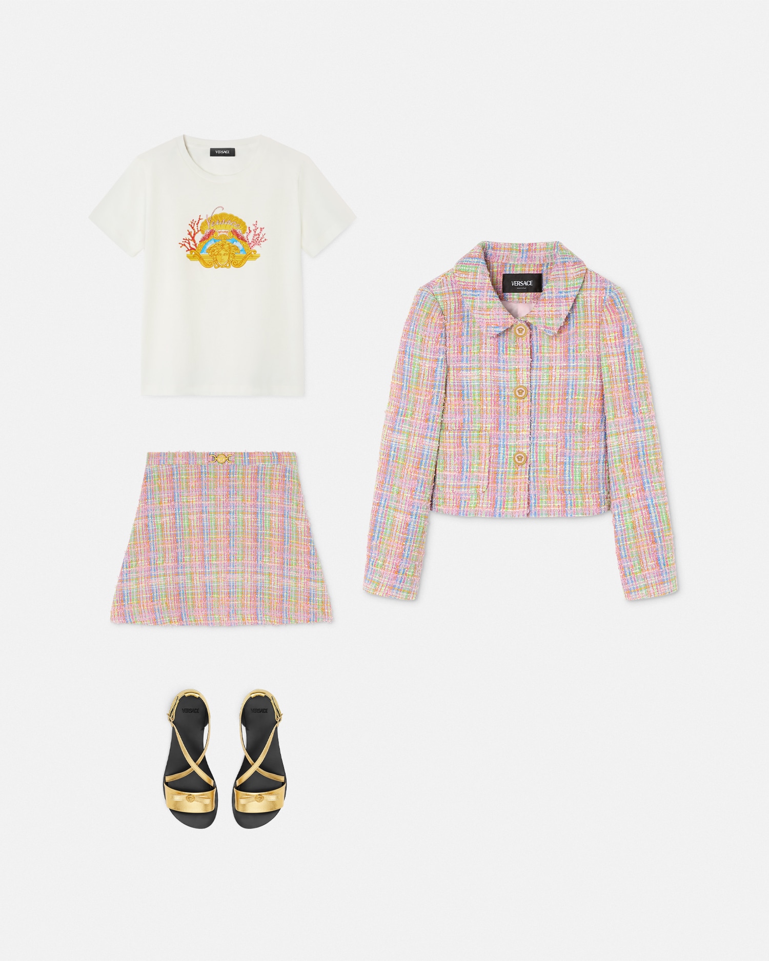 Tweed A-Line Kids Skirt