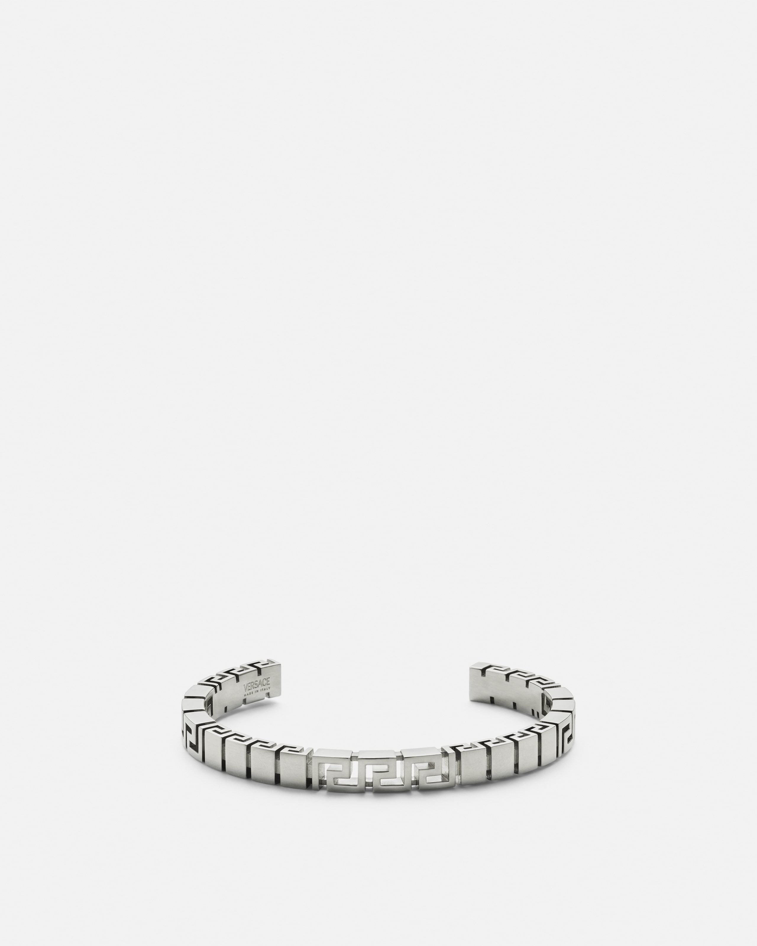 Versace Greca Cuff Bracelet In Metallic