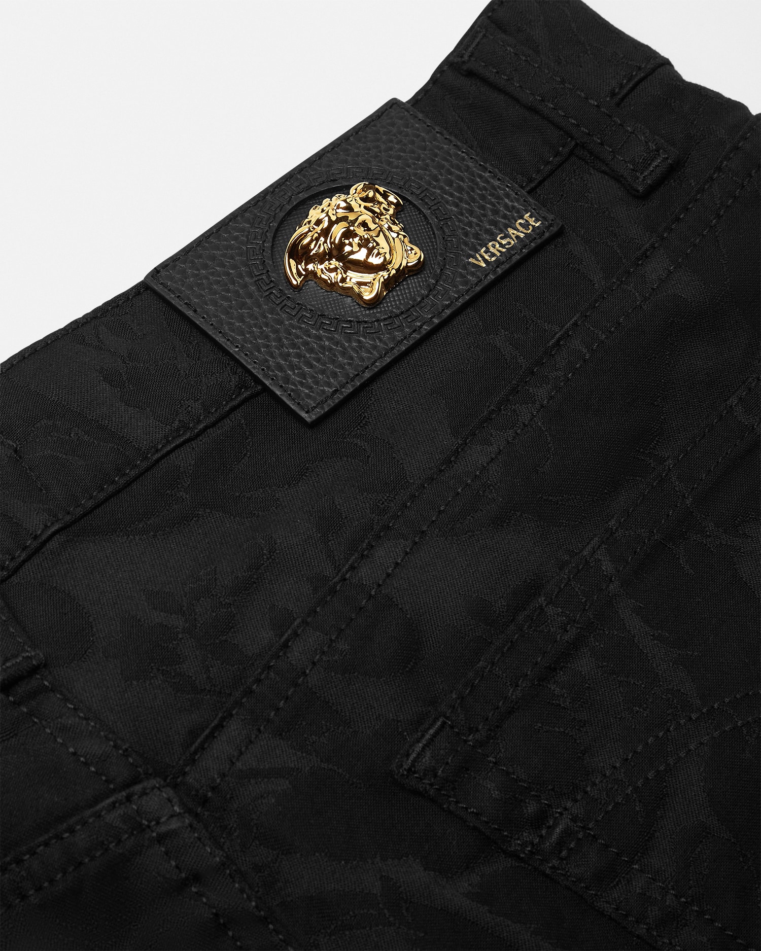 Barocco Jacquard Slim-Fit Jeans
