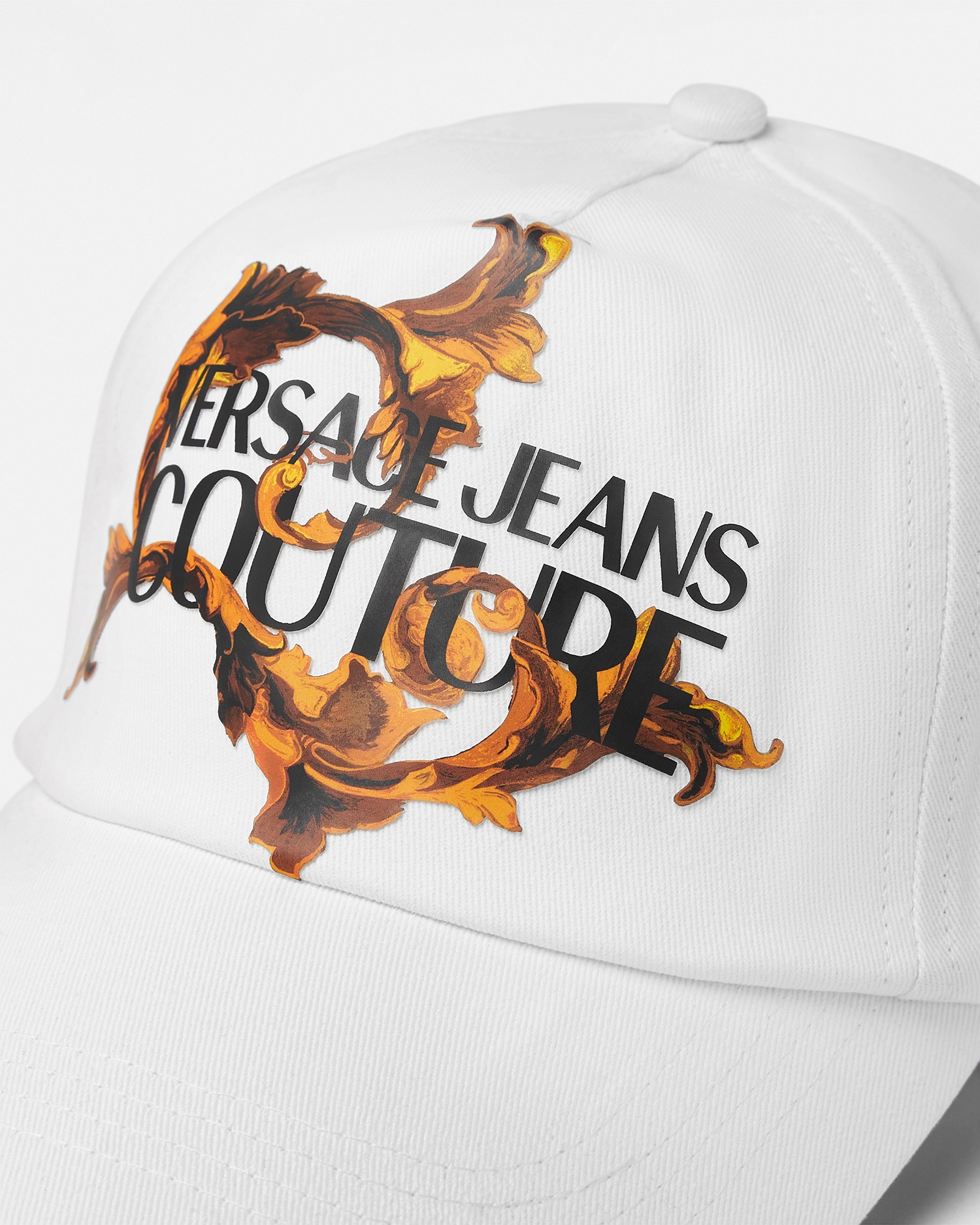Porcelain Barocco Logo Baseball Cap | VERSACE