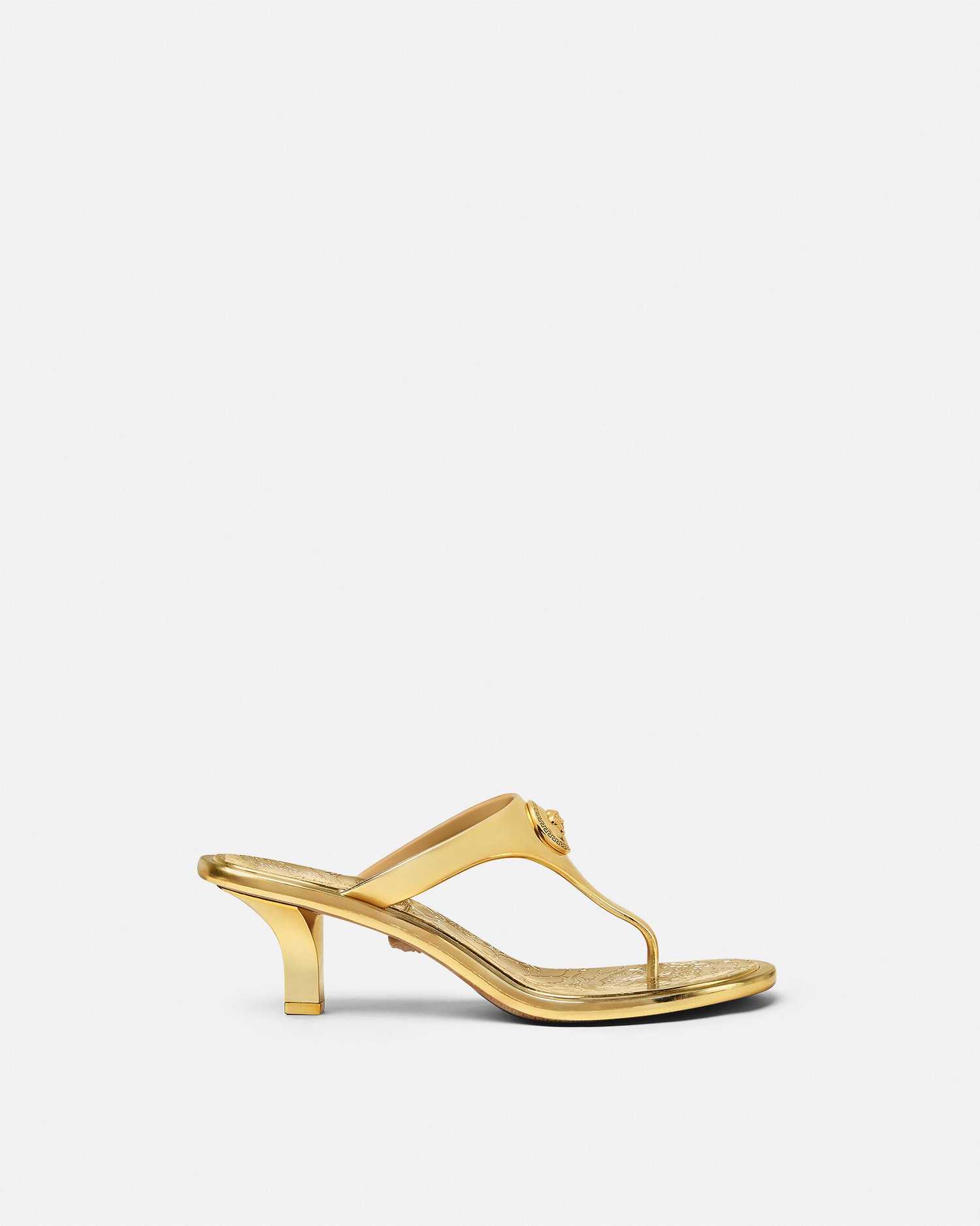 Versace Alia Mules Métallisées 55 Mm