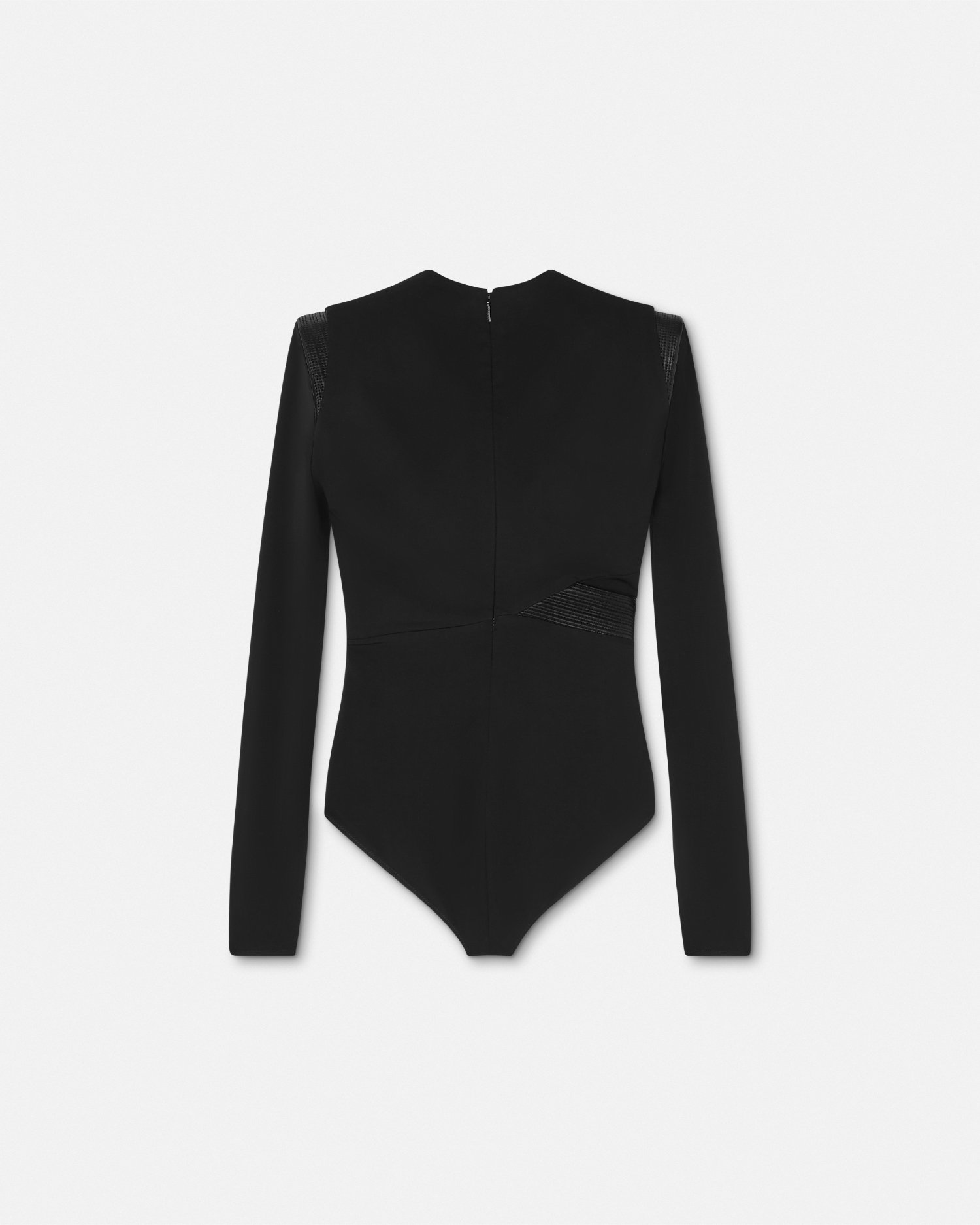 Deep V-Neck Crêpe Bodysuit