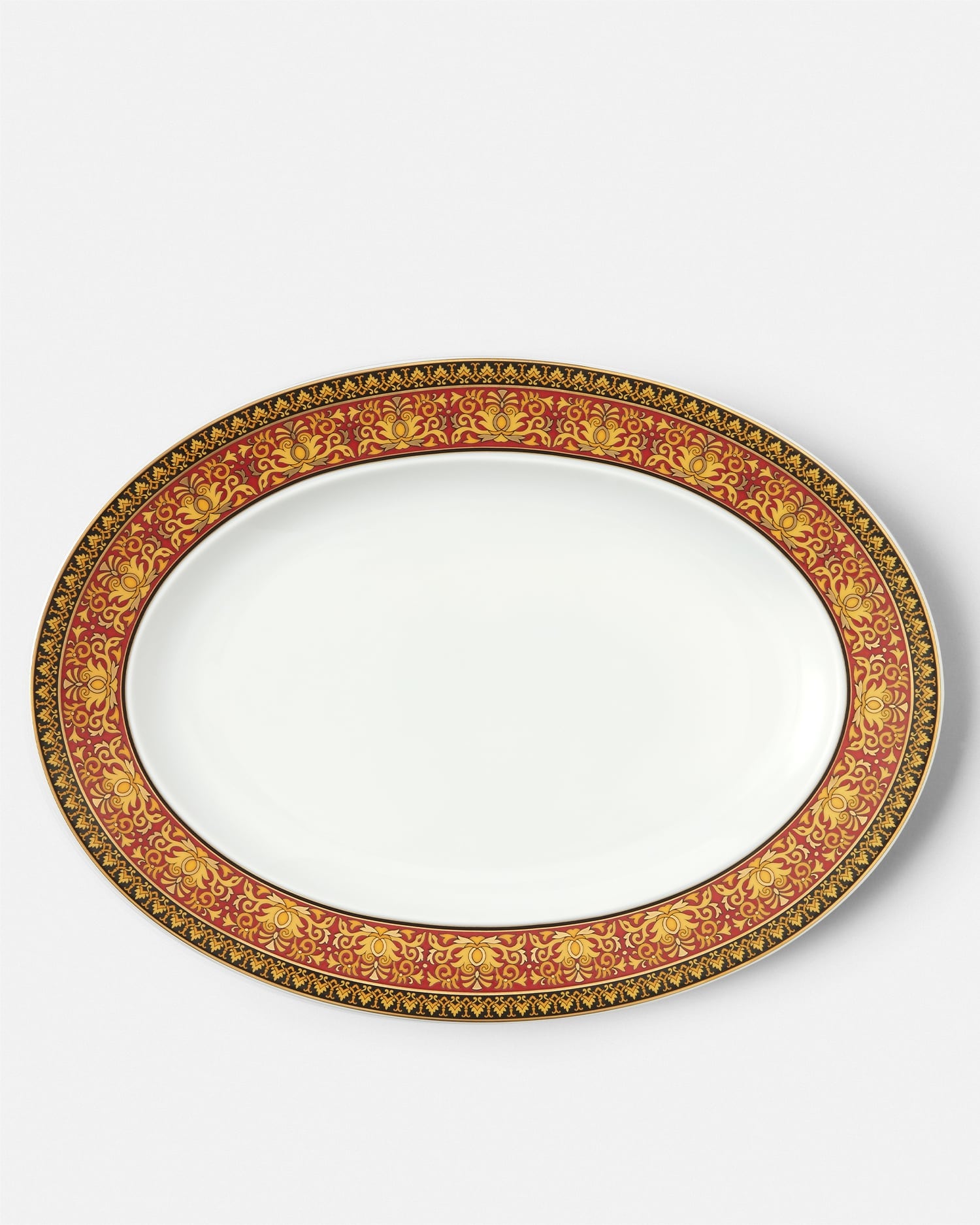 Versace Plat De Service Medusa 34 Cm In Brown
