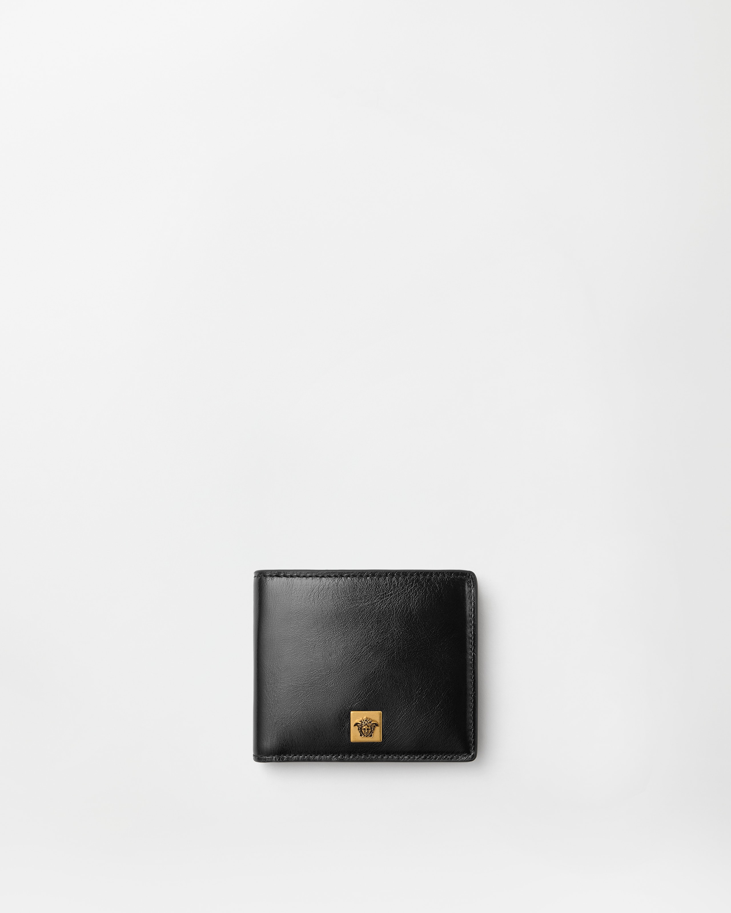 Versace Severine Leather Wallet In Black