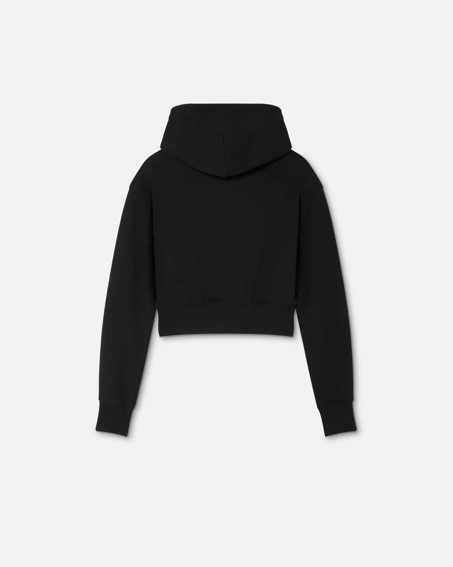 Embroidered Logo Crop Hoodie