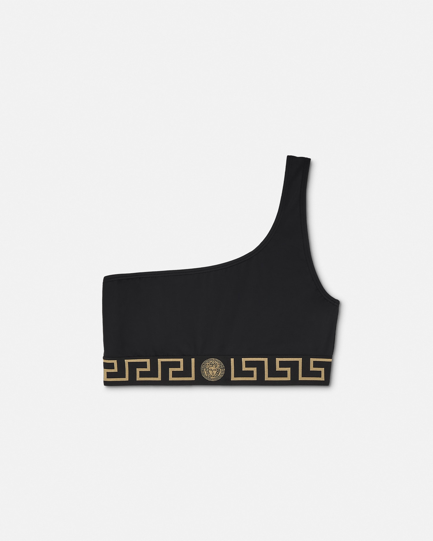 Jacquard One-Shoulder Bikini Top