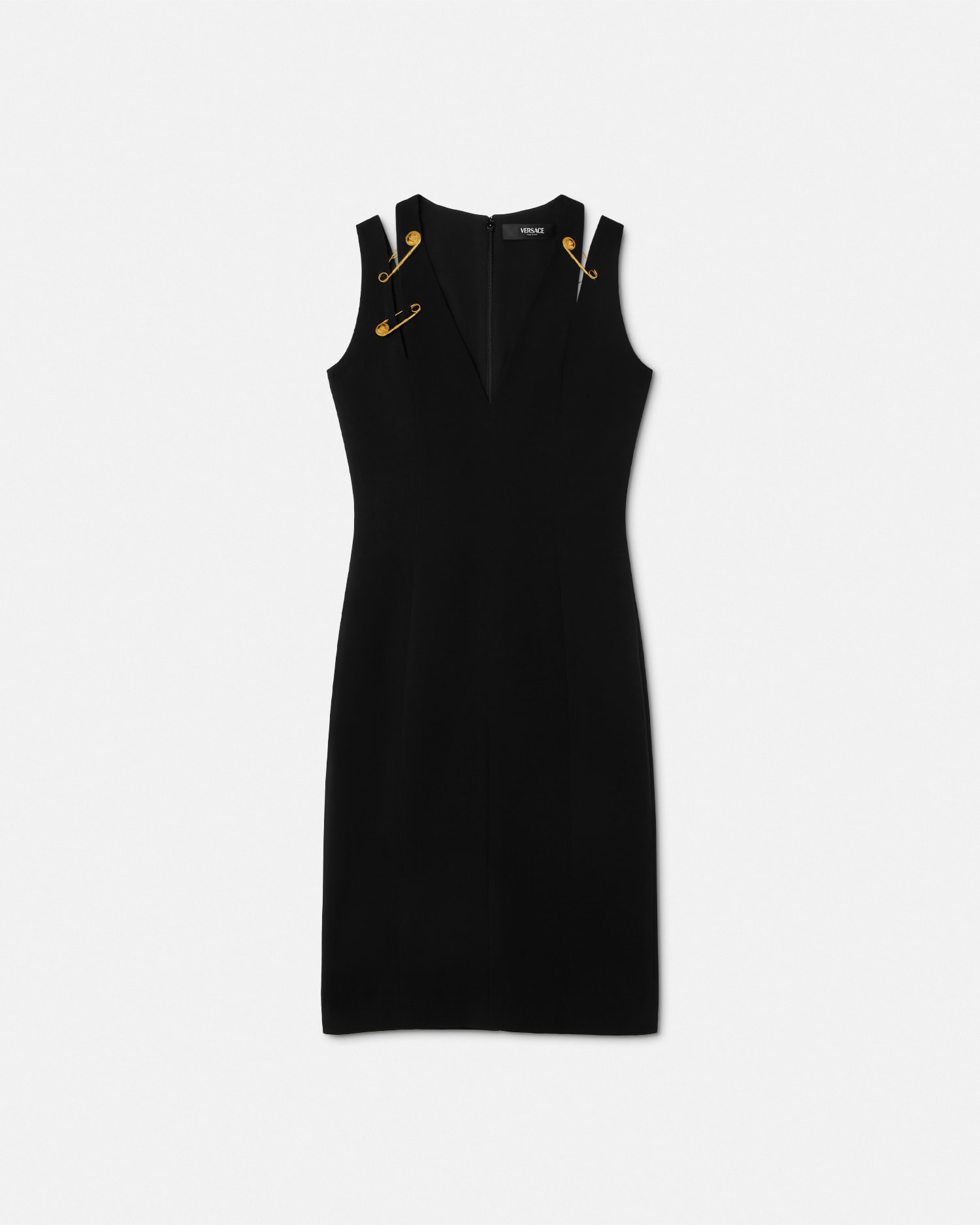 Safety Pin Cady Midi Dress