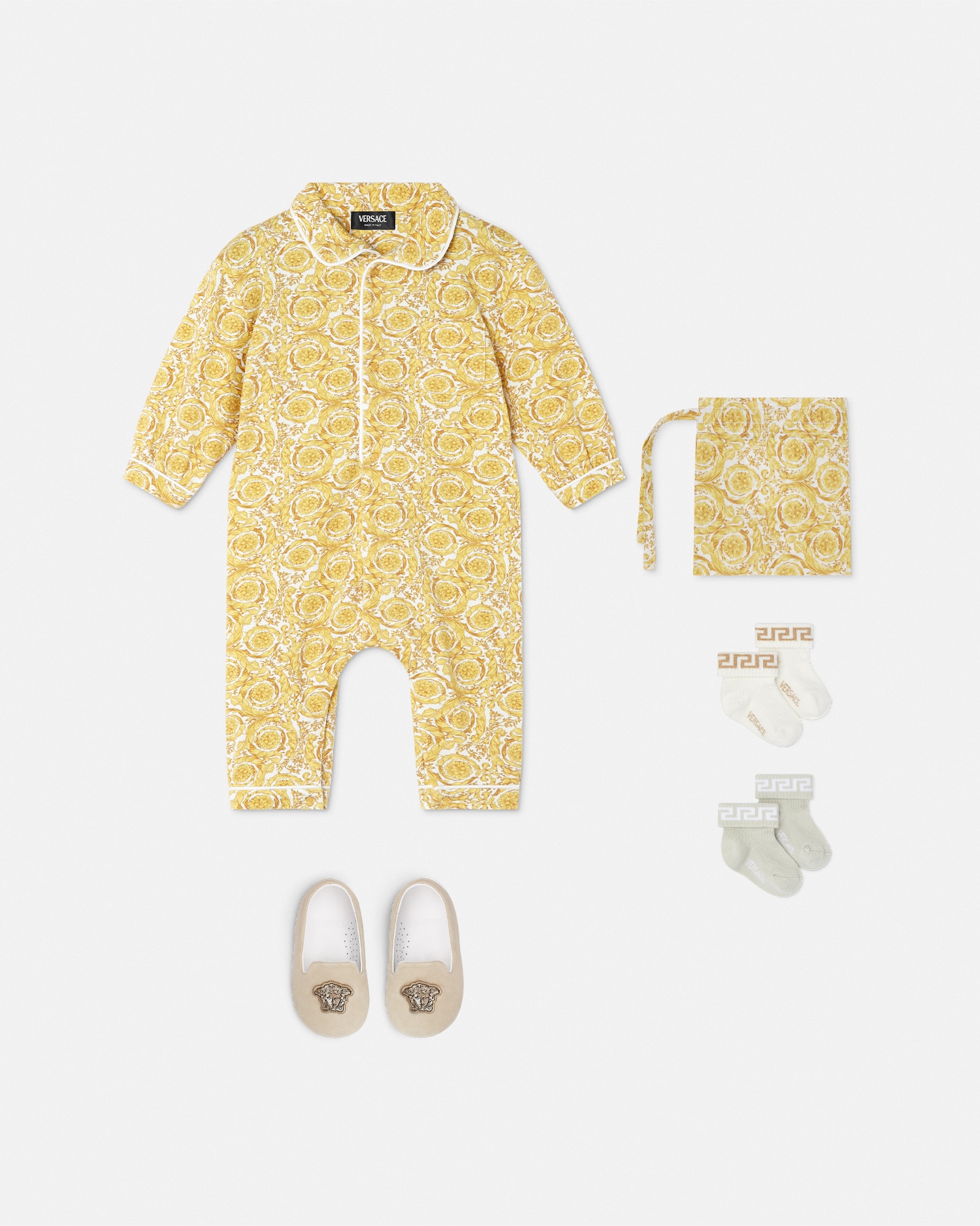 Barocco Allover Baby Sleepsuit