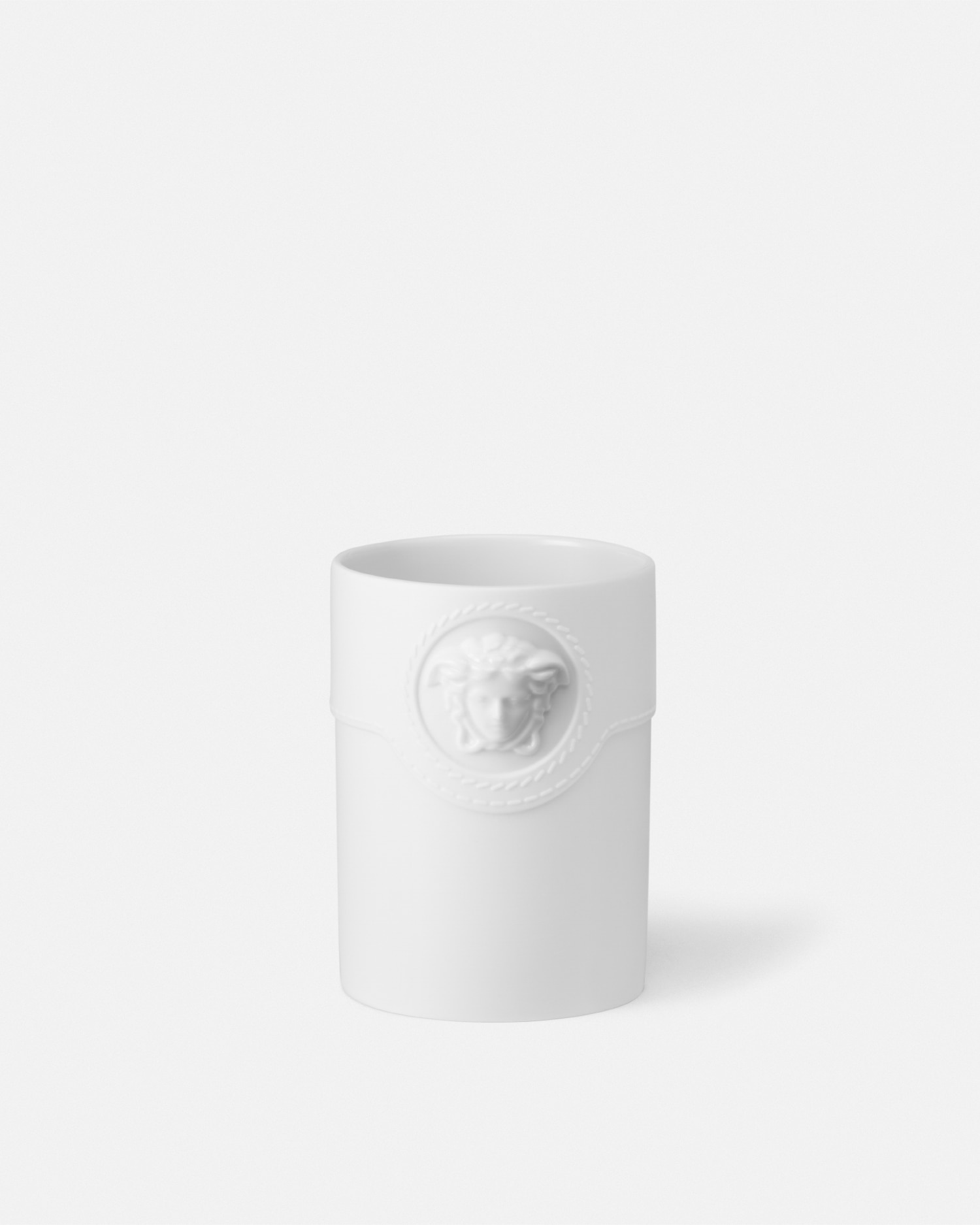 Versace Vase Rond La Medusa 10 Cm In White