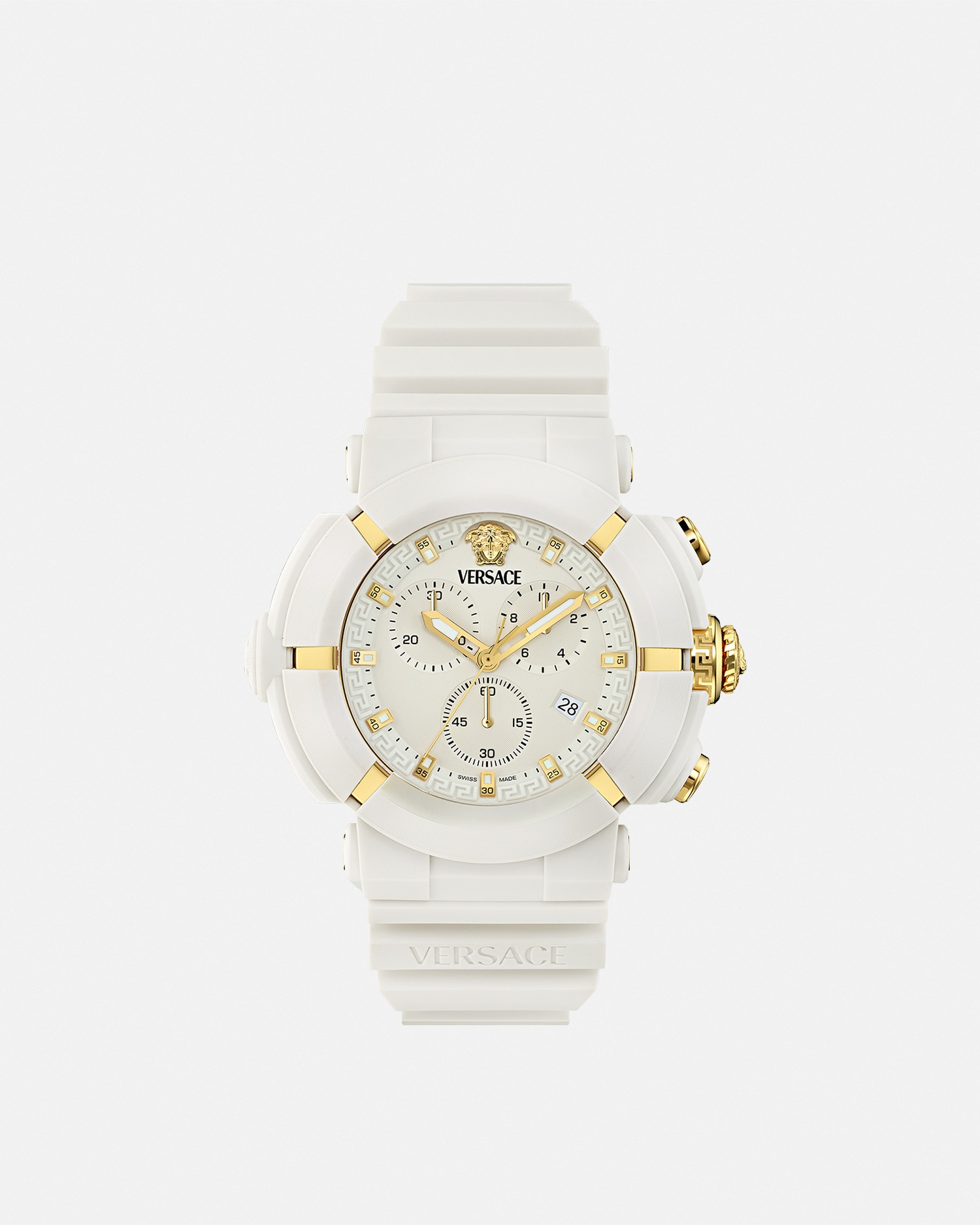 Versace V-real Active Chrono 45mm In White