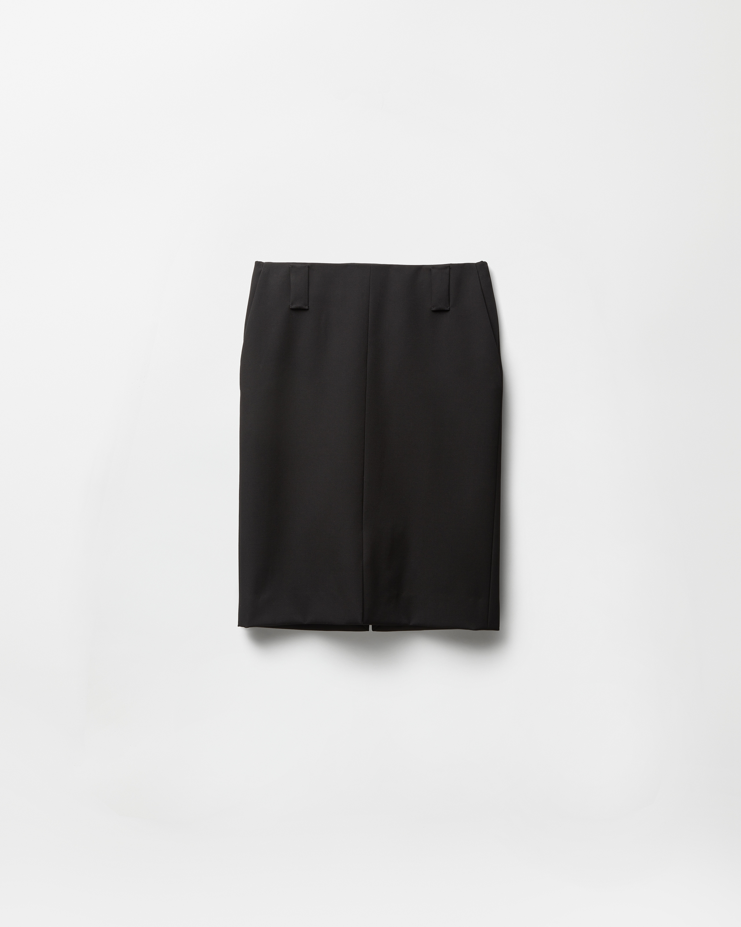 Wool Pencil Skirt Black | VERSACE US
