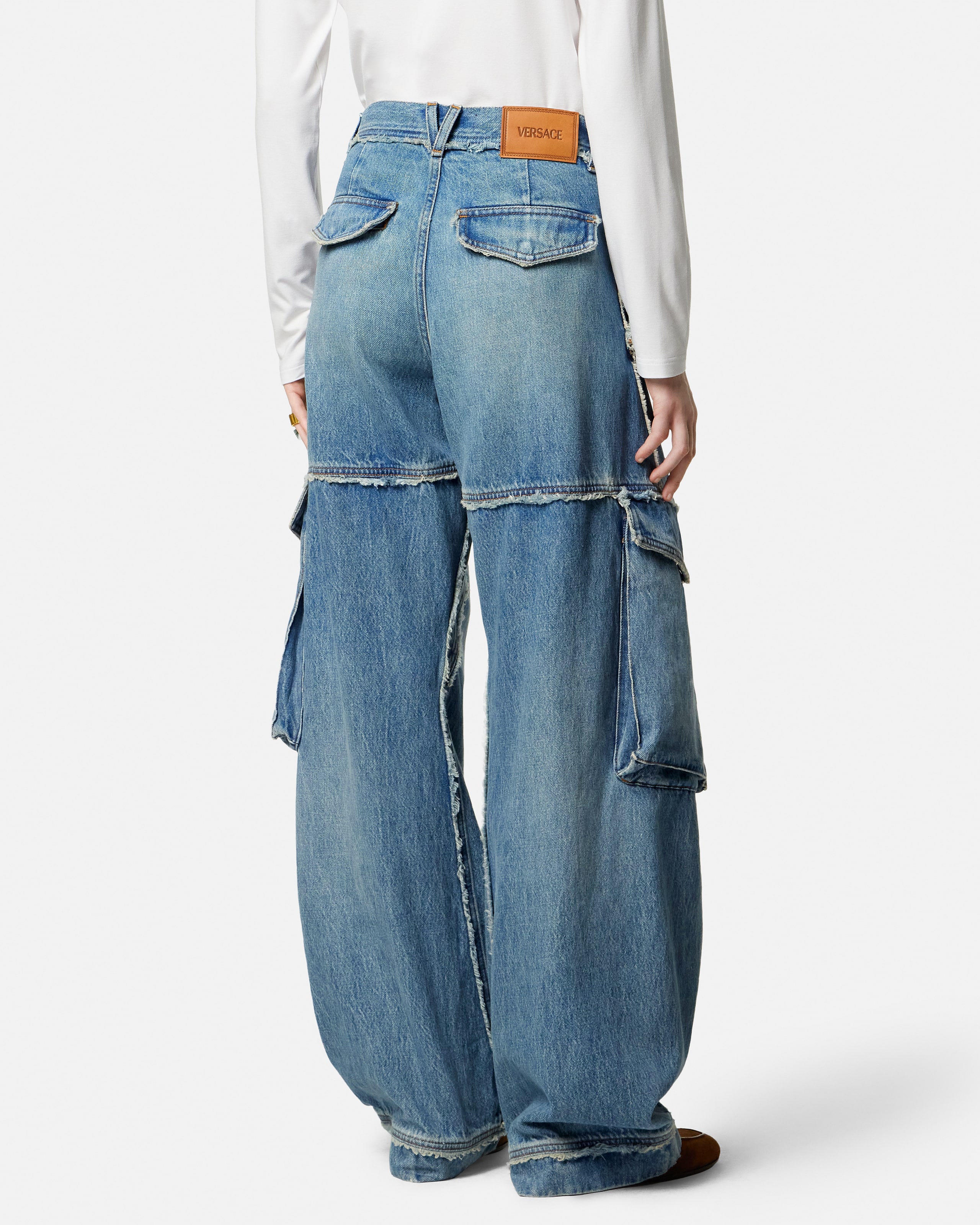 Low-Waist Cargo Jeans