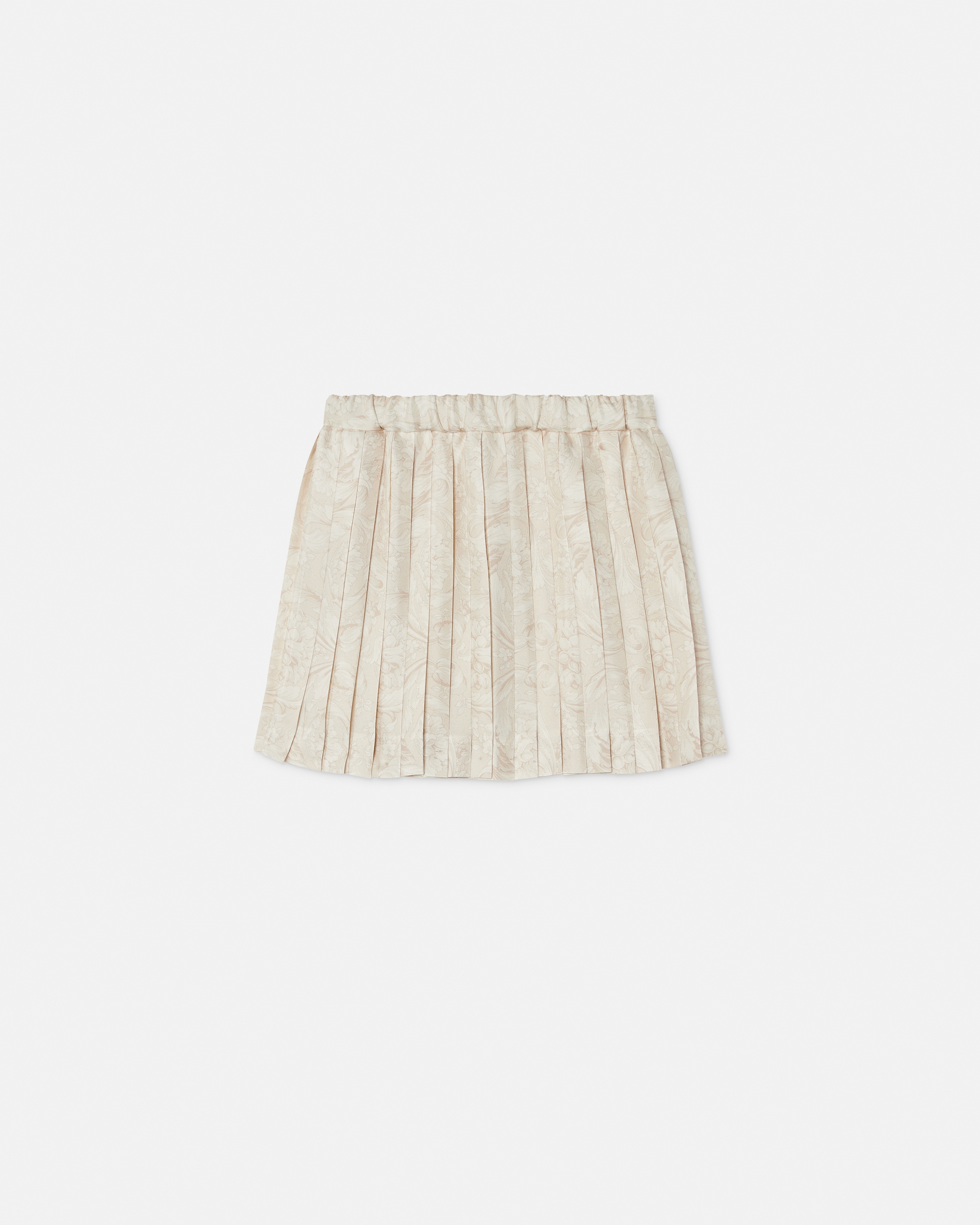 Kids Printed Twill Pleated Skirt