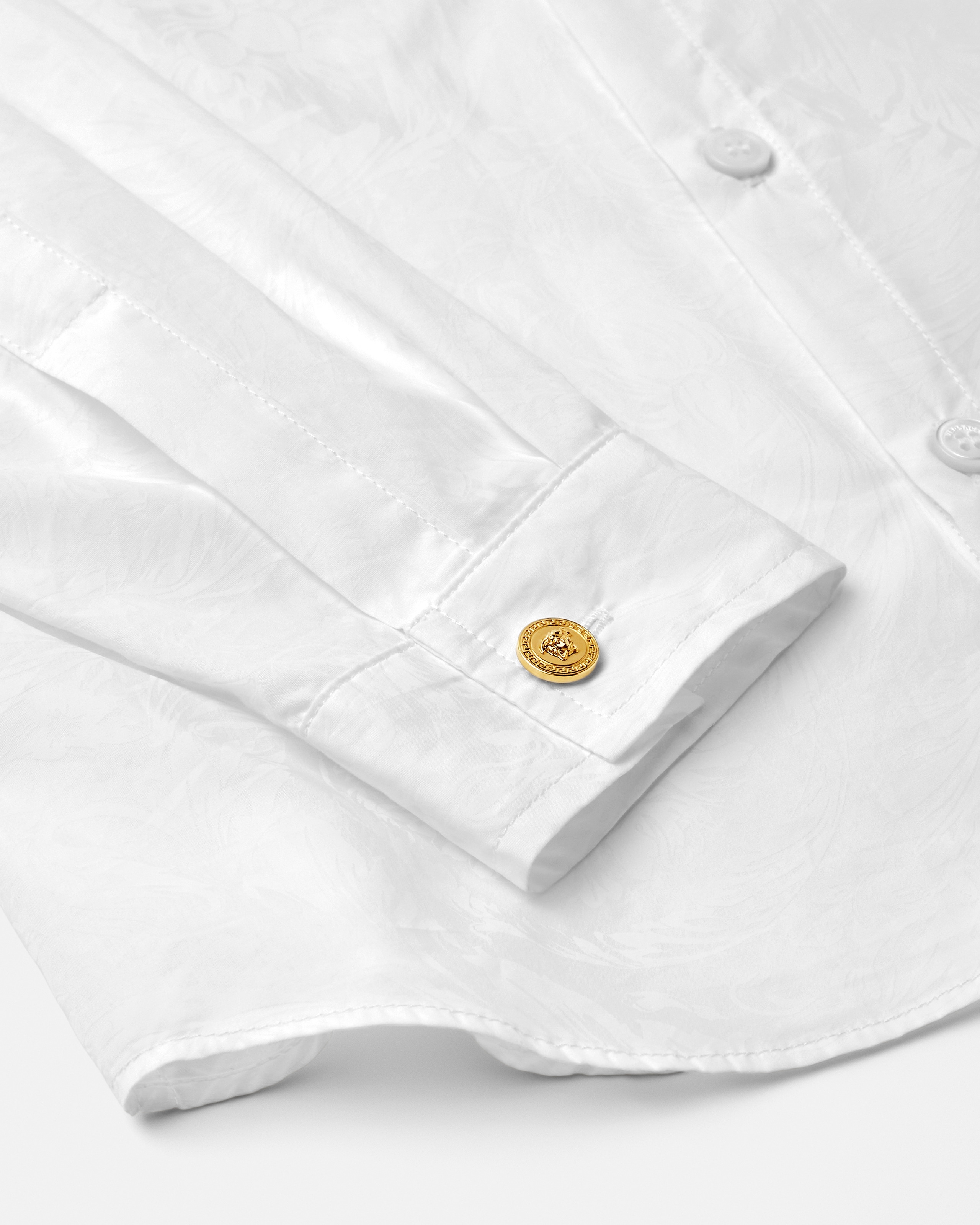 Kids Jacquard Cotton-Poplin Shirt